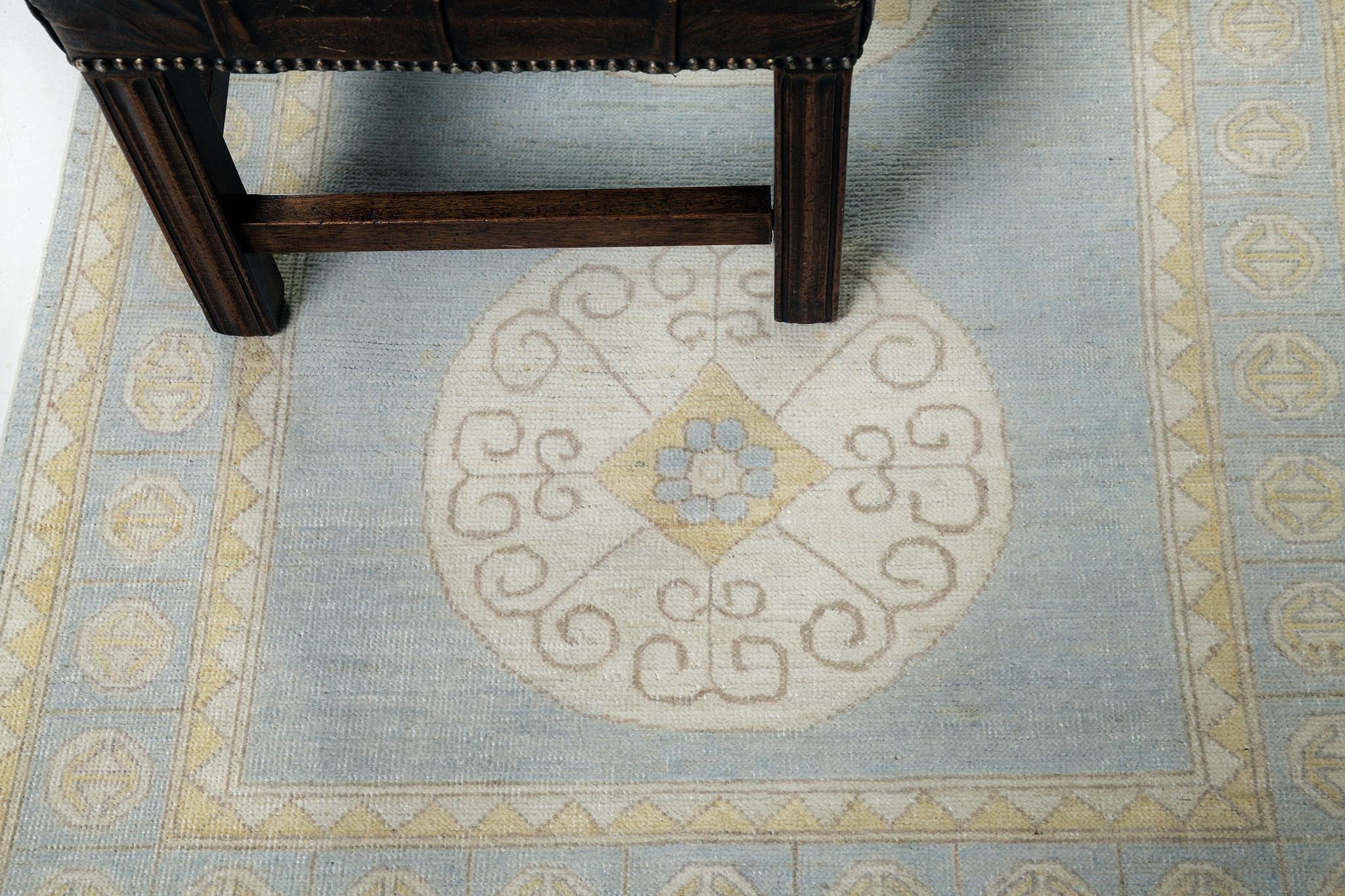 Mehraban Alfombra de Diseño Khotan Estilo Vintage Afgano en venta