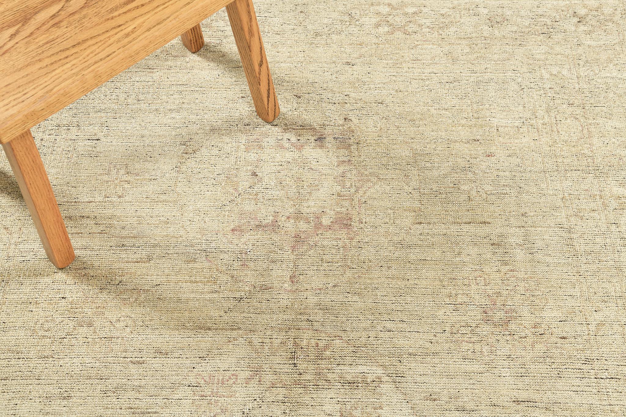 XXIe siècle et contemporain Mehraban - Tapis design vintage de style Khotan en vente