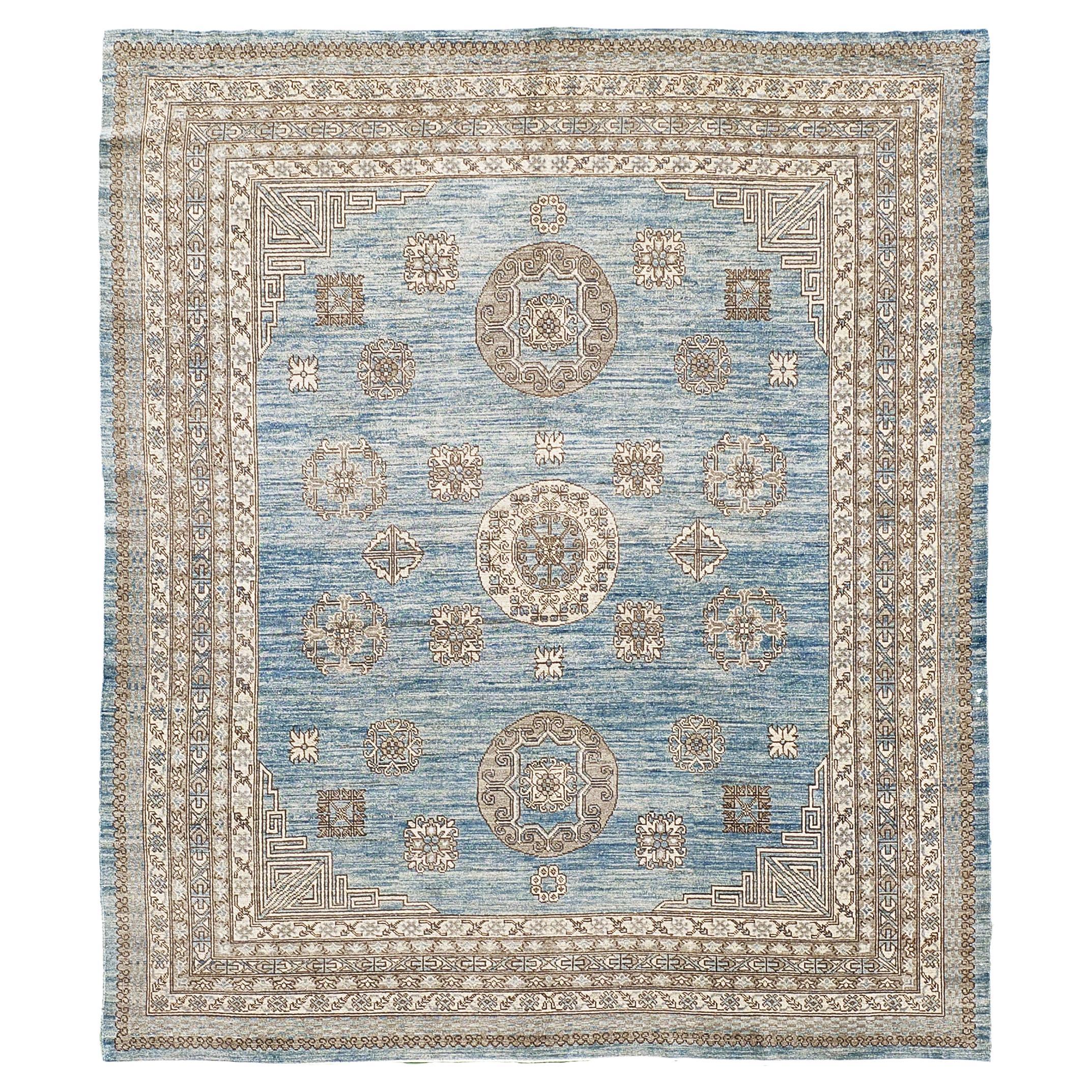 Mehraban - Tapis design vintage de style Khotan
