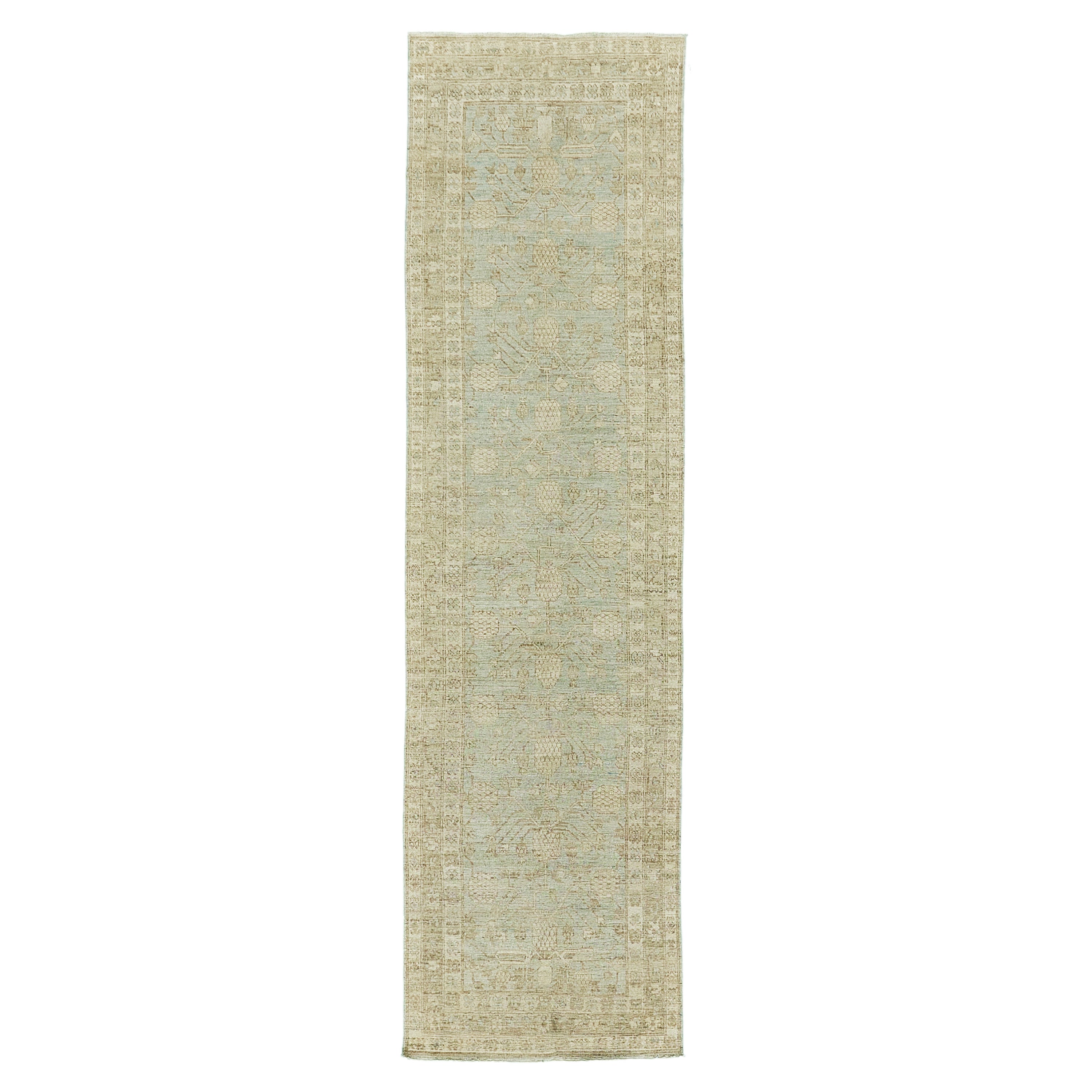 Runner Mehraban in stile vintage con design Khotan