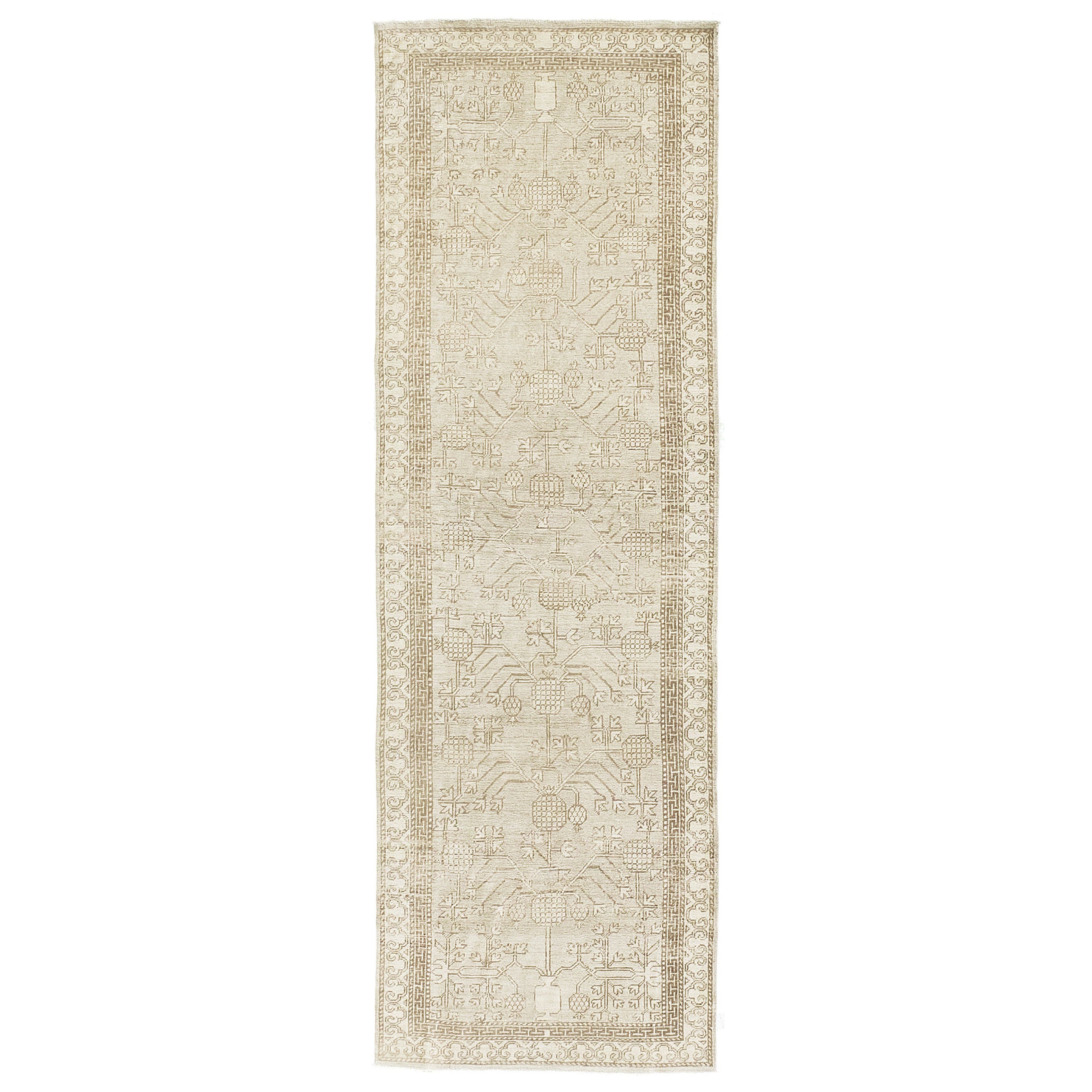 Runner Mehraban in stile vintage con design Khotan