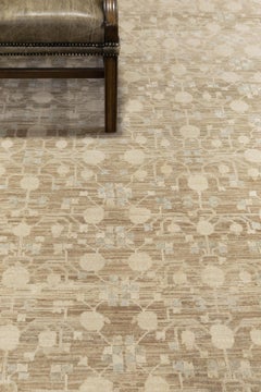 Mehraban Vintage Style Khotan Pomegranate Revival Rug