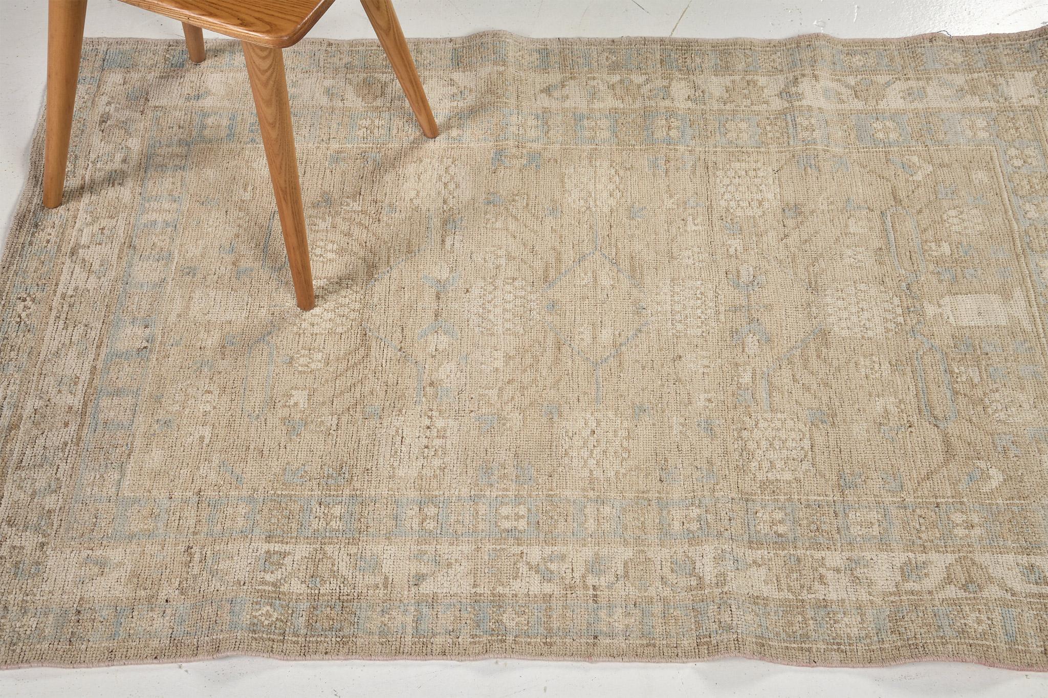 Mehraban Vintage-Teppich im Khotan-Revival-Stil (Afghanisch) im Angebot