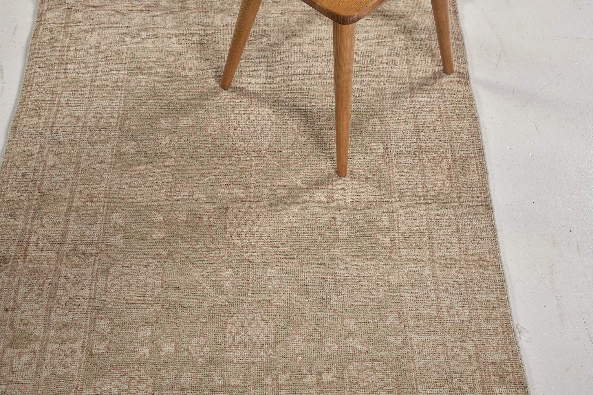 Afghan Mehraban - Tapis vintage de style néo-gothique Khotan en vente