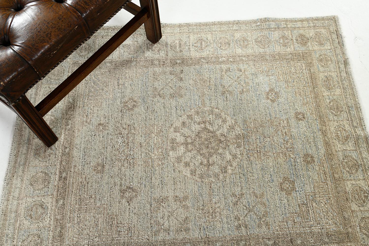 Alfombra Mehraban Vintage Style Khotan Revival Anudado a mano en venta