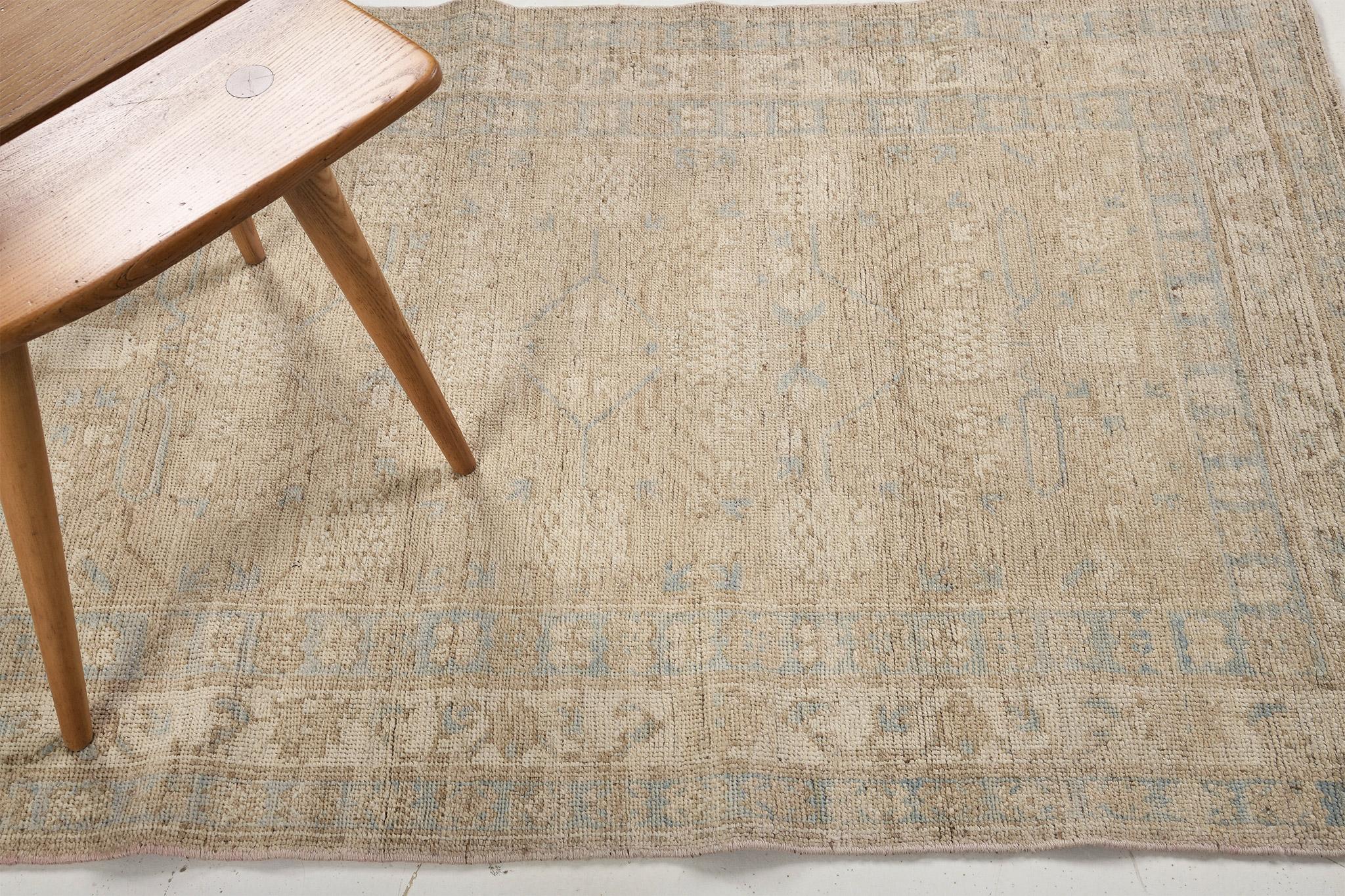 Mehraban Vintage-Teppich im Khotan-Revival-Stil (21. Jahrhundert und zeitgenössisch) im Angebot