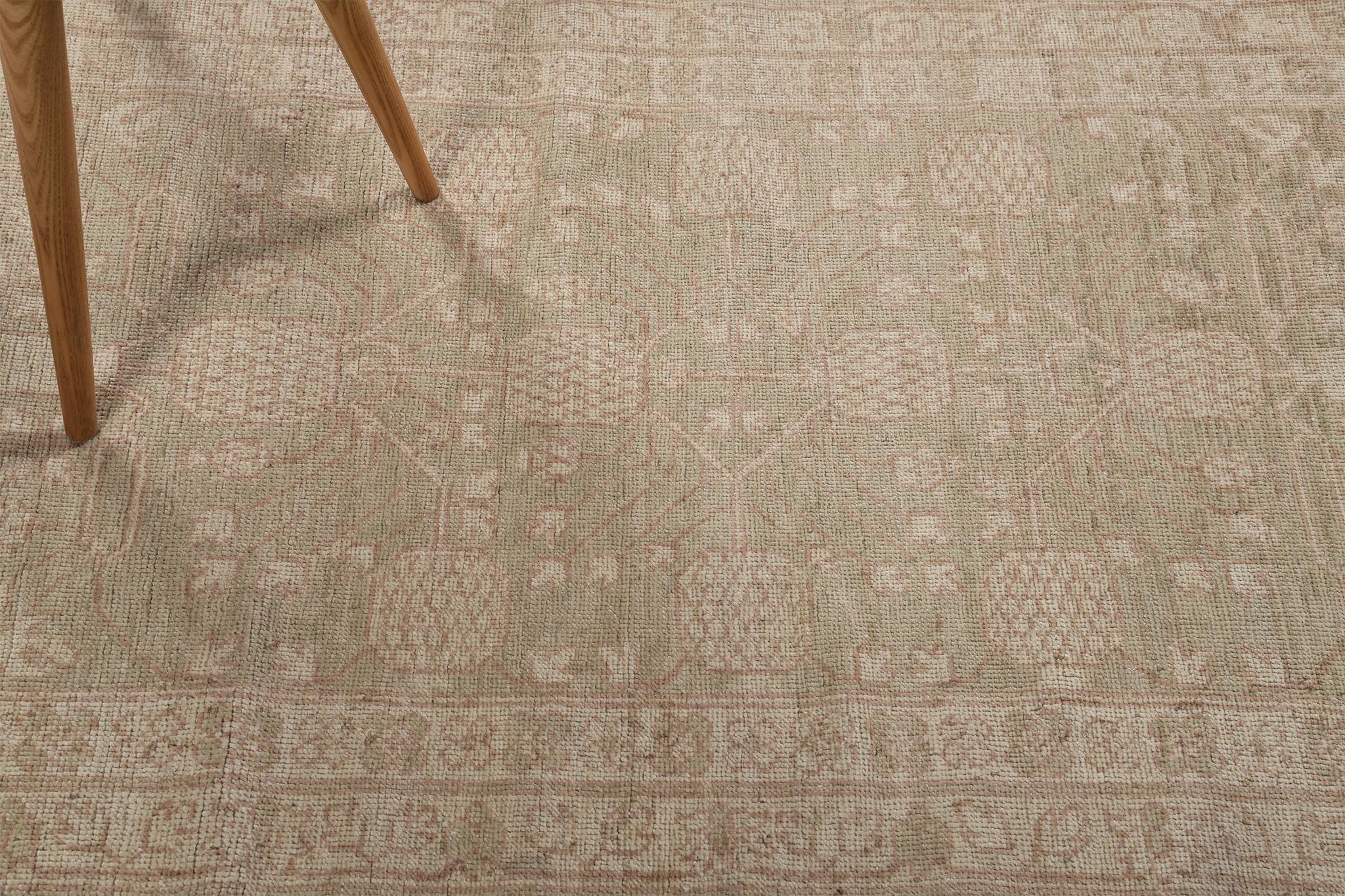 Laine Mehraban - Tapis vintage de style néo-gothique Khotan en vente