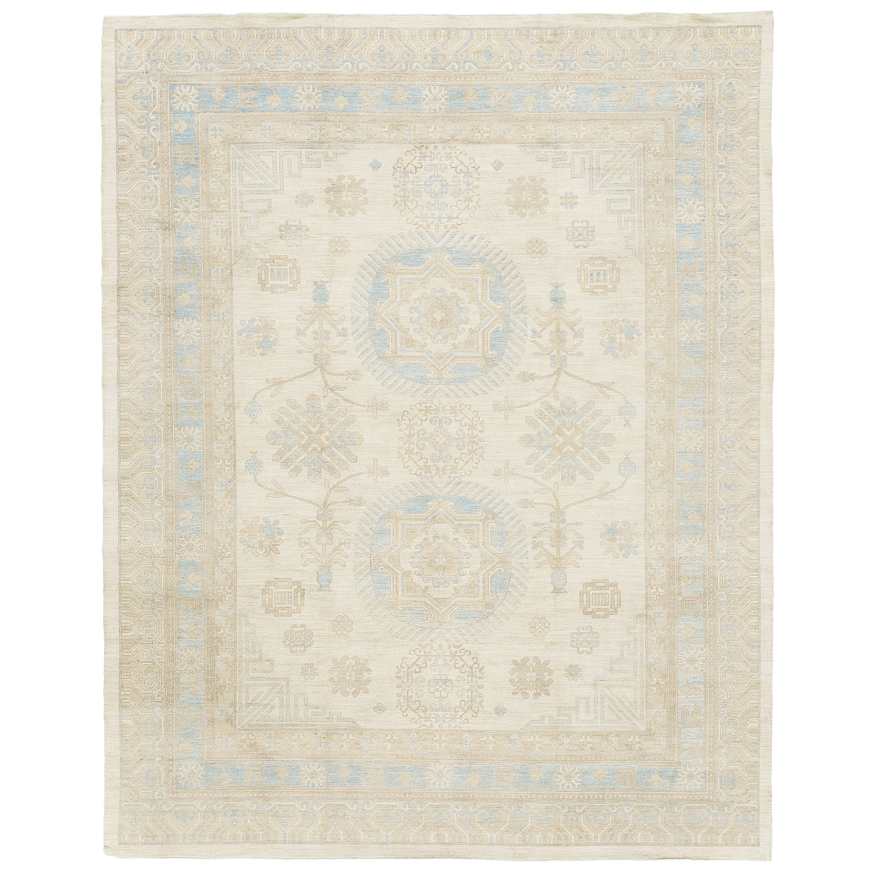 Mehraban Vintage-Teppich im Khotan-Revival-Stil