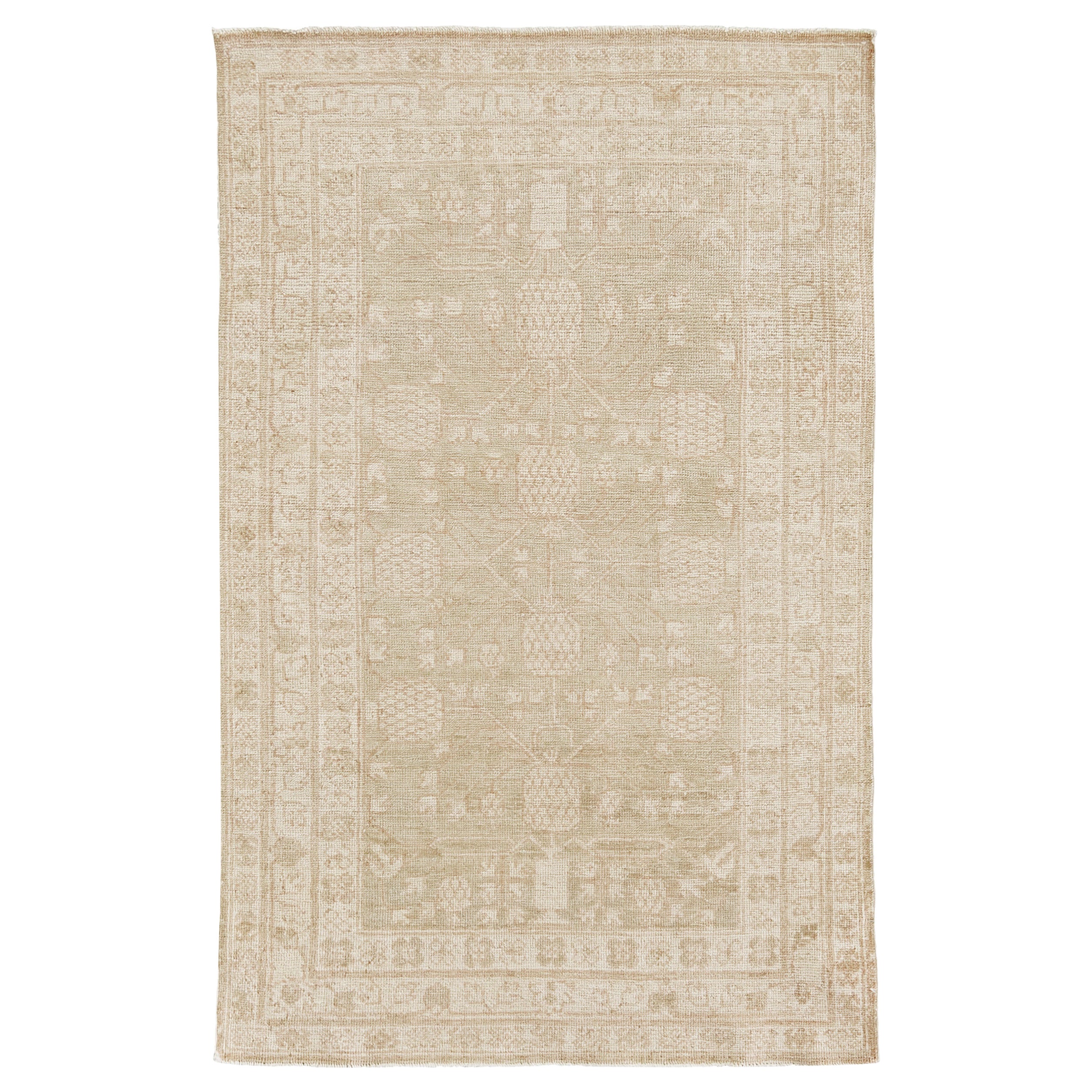 Mehraban - Tapis vintage de style néo-gothique Khotan