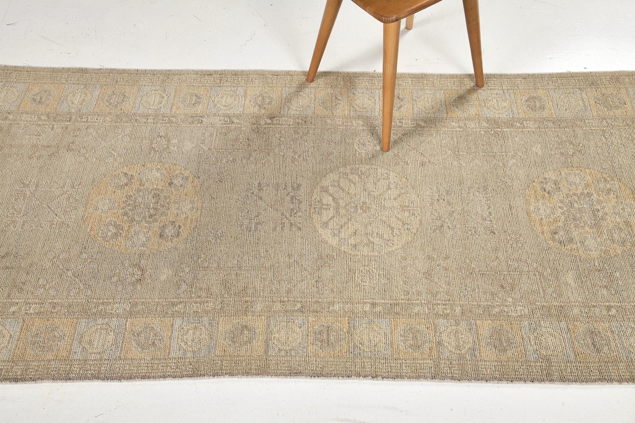 Mehraban Vintage-Läufer im Khotan-Revival-Stil im Zustand „Neu“ im Angebot in WEST HOLLYWOOD, CA