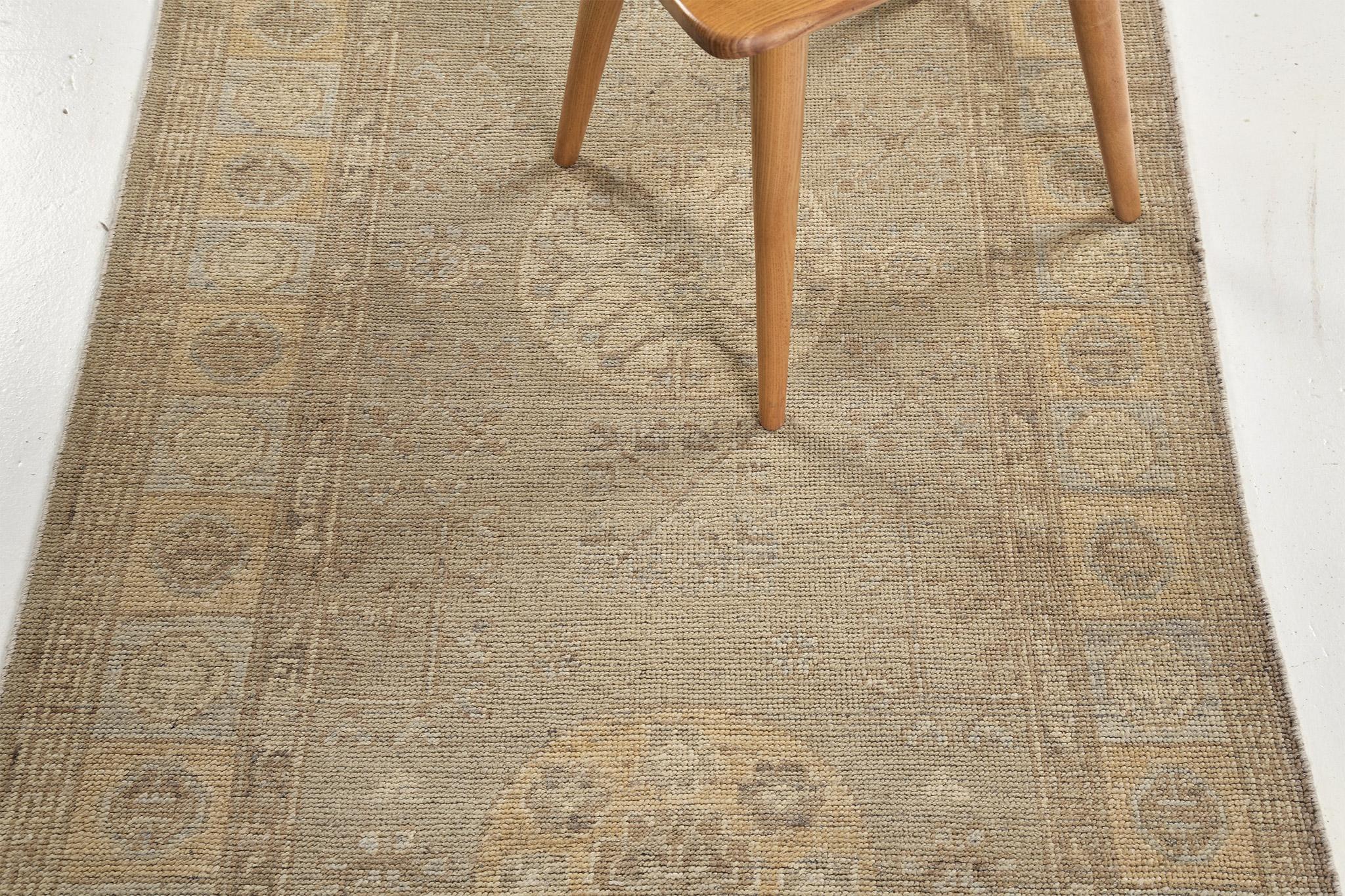 Mehraban Vintage-Läufer im Khotan-Revival-Stil (21. Jahrhundert und zeitgenössisch) im Angebot