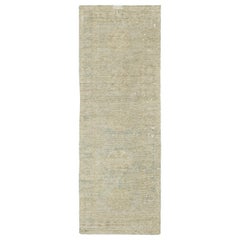 Mehraban - Tapis de couloir vintage de style néo-gothique Khotan