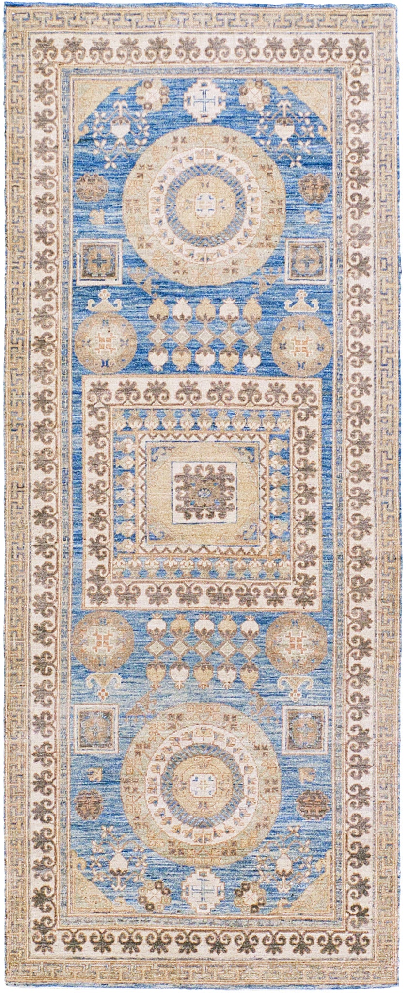 Runner Mehraban in stile vintage Khotan Revival in vendita