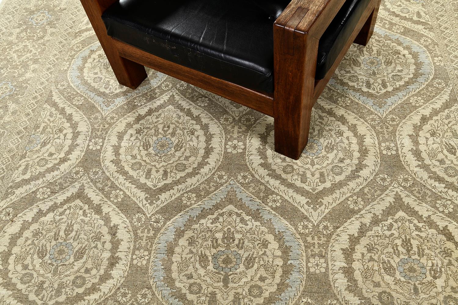 Contemporary Mehraban Vintage Style Lavar Panel Design For Sale