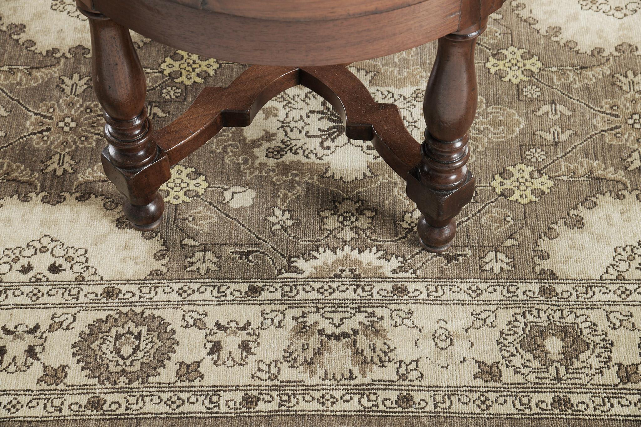 Mehraban Rapture-Läufer im Vintage-Stil Mahal Design D5137 (Afghanisch) im Angebot