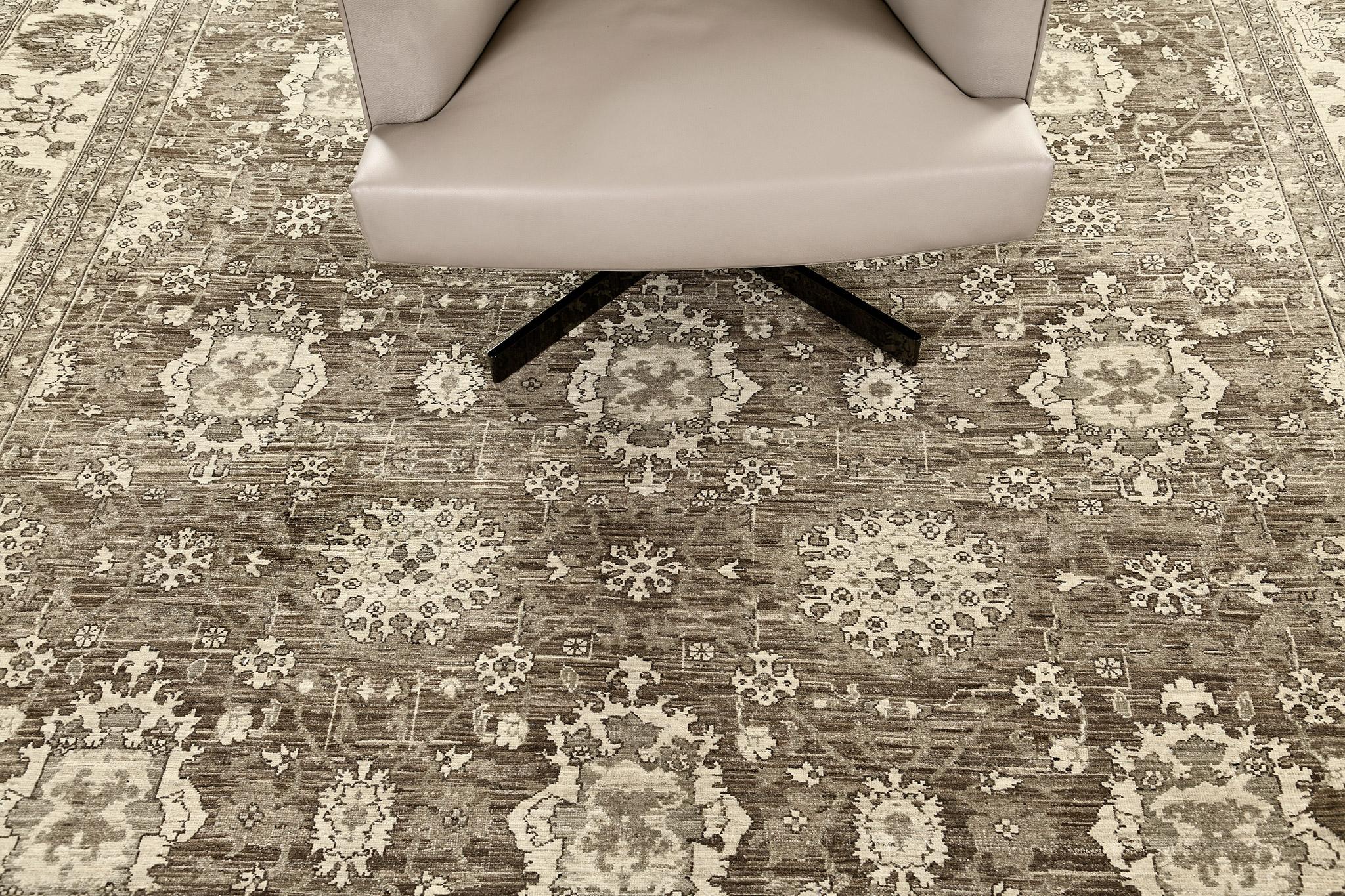 Mehraban - Tapis de style Mahal à motifs vintage D5137 Neuf - En vente à WEST HOLLYWOOD, CA