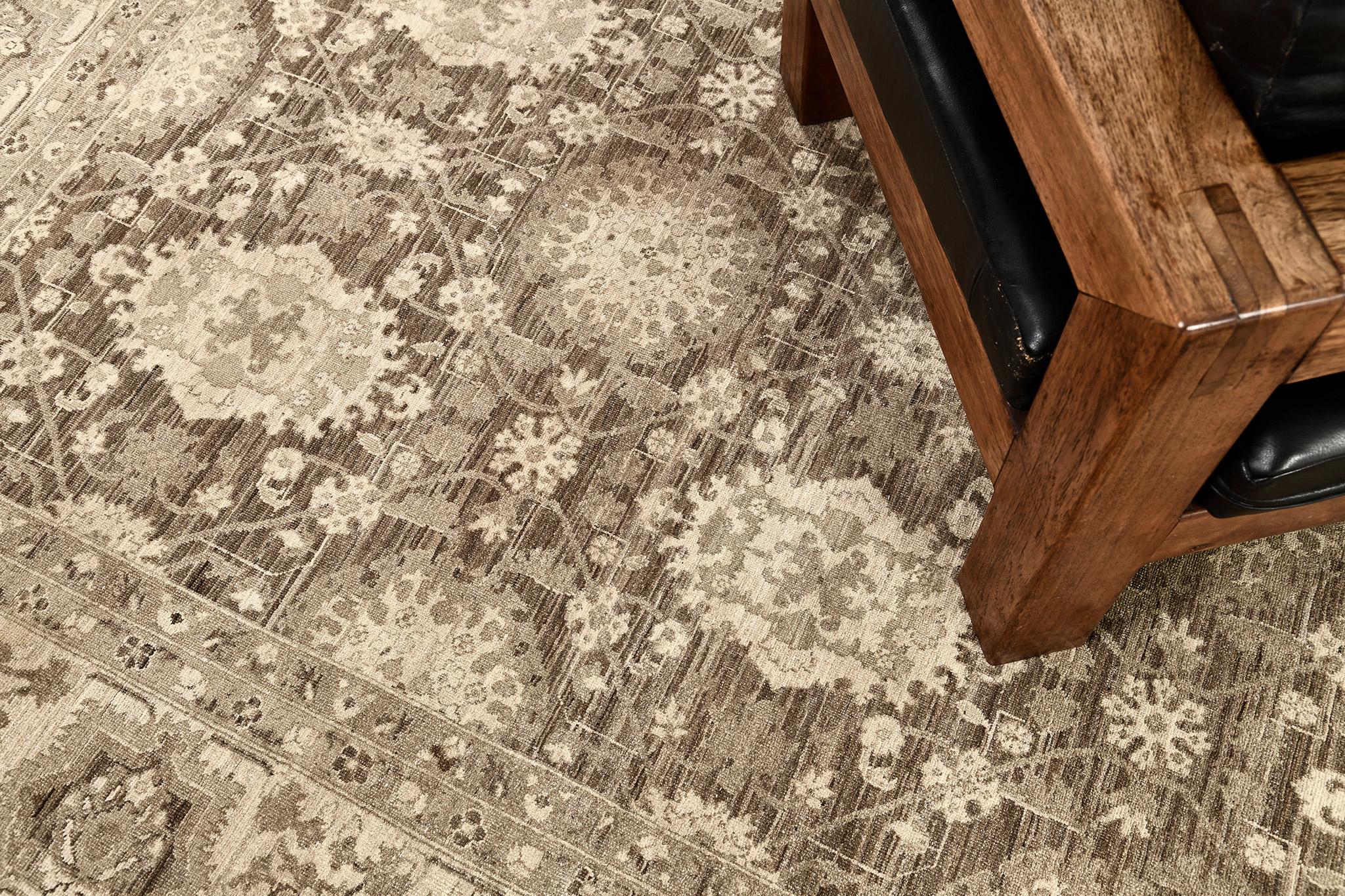 Mehraban - Tapis de style Mahal à motifs vintage D5137 Neuf - En vente à WEST HOLLYWOOD, CA