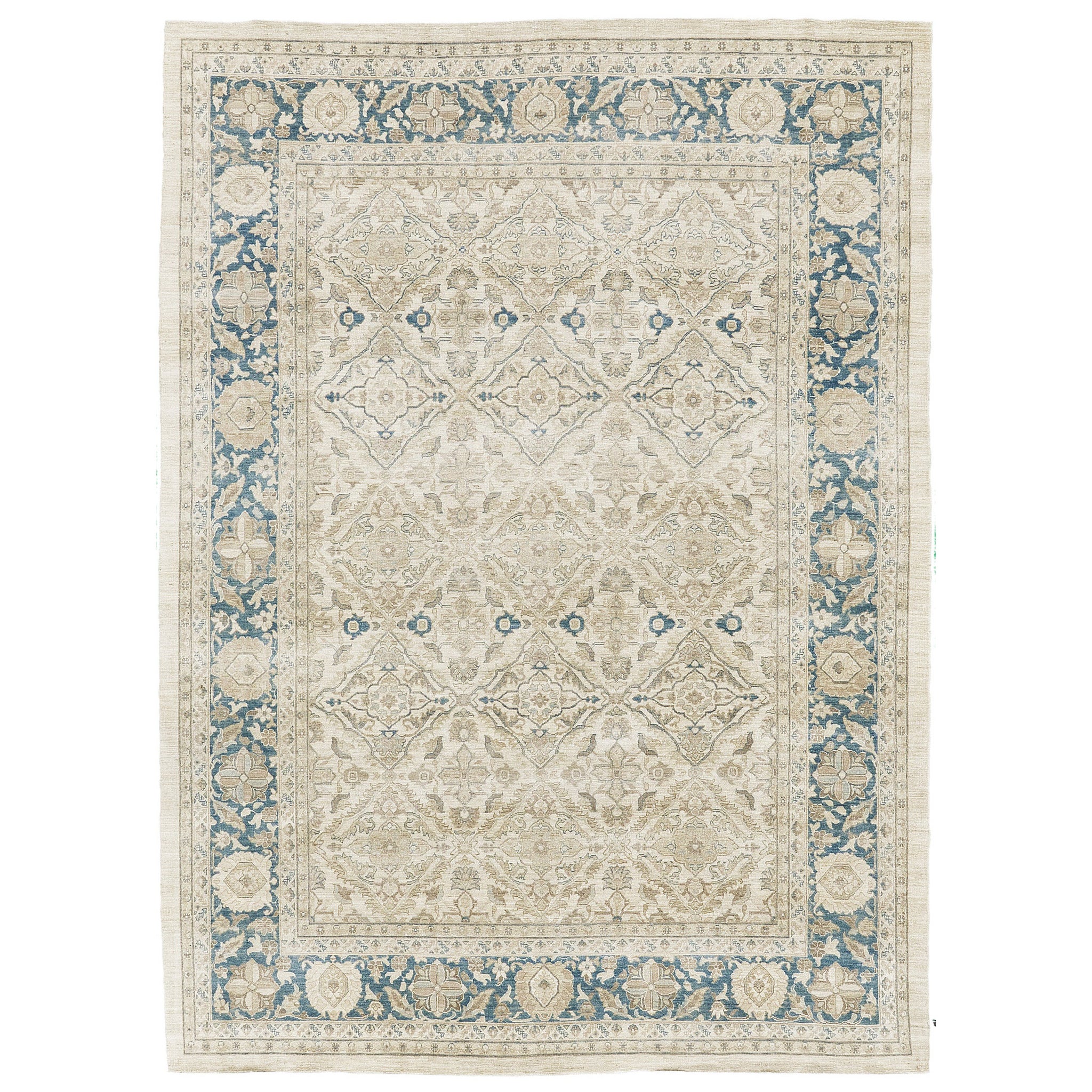 Tapis Mehraban de style néo-baroque vintage à panneaux Mahal