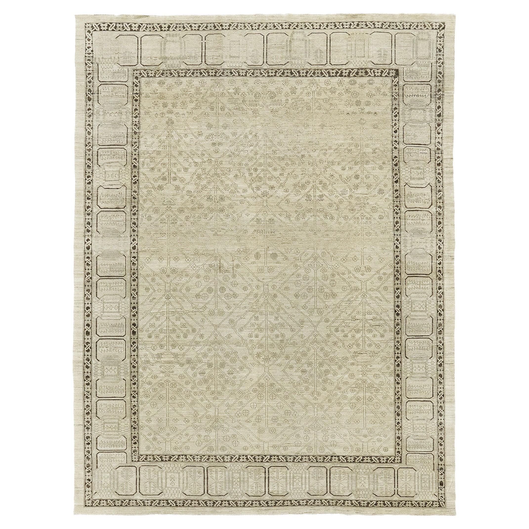 Mehraban Vintage Style Mahal Revival Rug