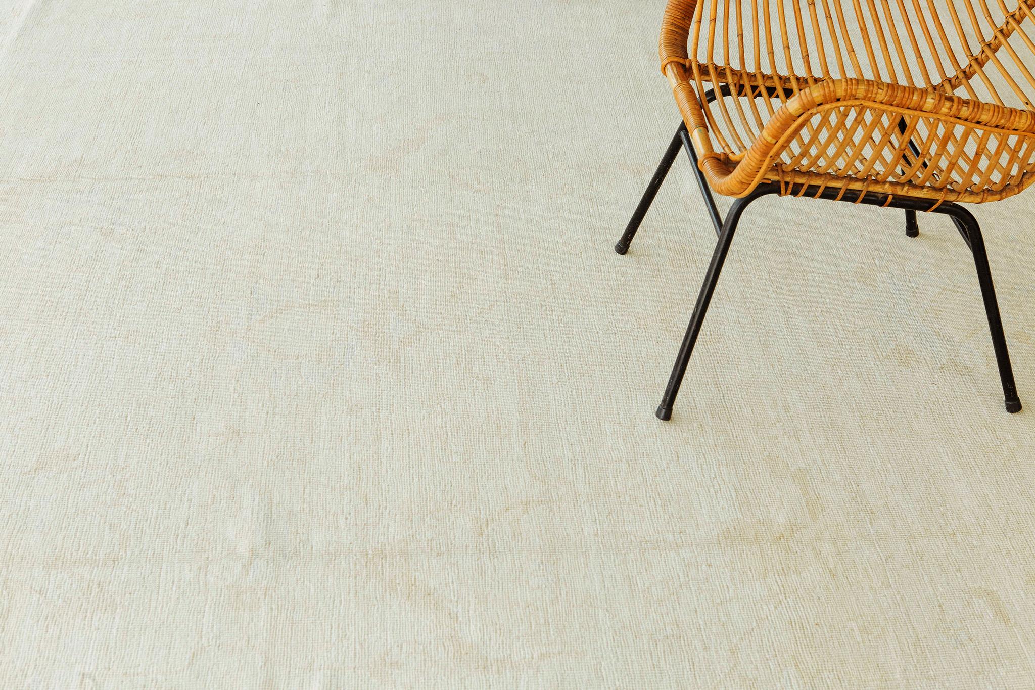 Laine Tapis Mehraban de style néo-Oushak vintage en vente