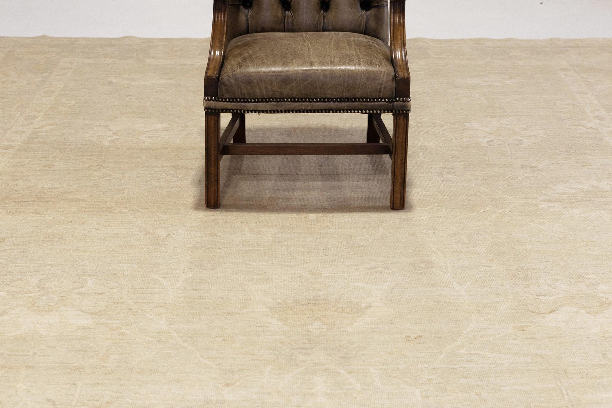 Tapis Mehraban de style néo-Oushak vintage en vente 1