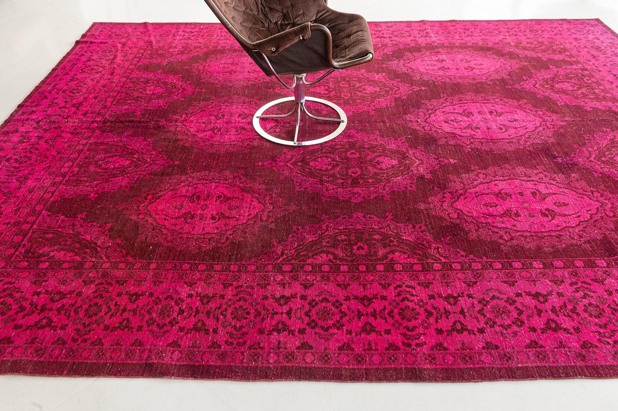 Mehraban Vintage Style Overdye Collection Rug In New Condition For Sale In WEST HOLLYWOOD, CA