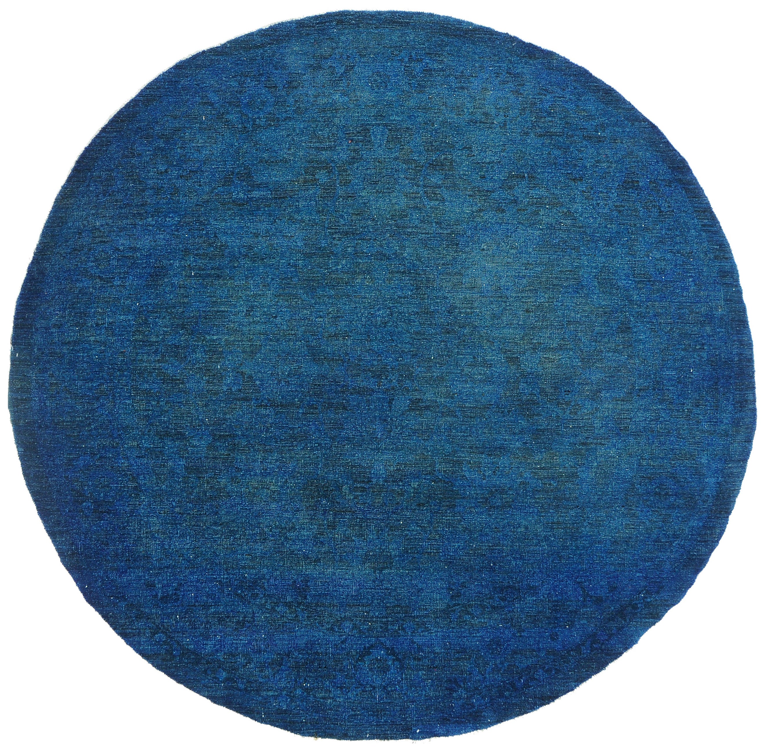 Tapis rond Mehraban de style vintage teinté Sultanabad en vente