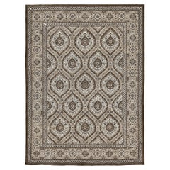 Mehraban Rugs con design a pannelli in stile vintage D5380