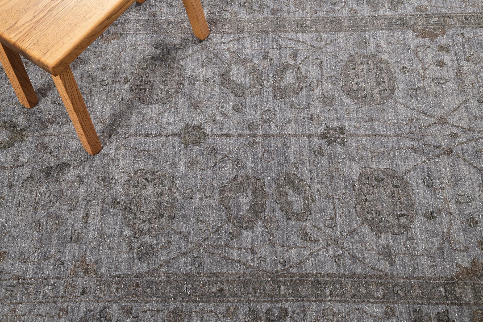 This Overdyed Agra runner revival is an outstanding masterpiece. The wool is soft and flexible yet strong to last a lifetime. With its understated design and gorgeous symmetry, this woven piece of art exudes elegance from every thread. A centerpiece