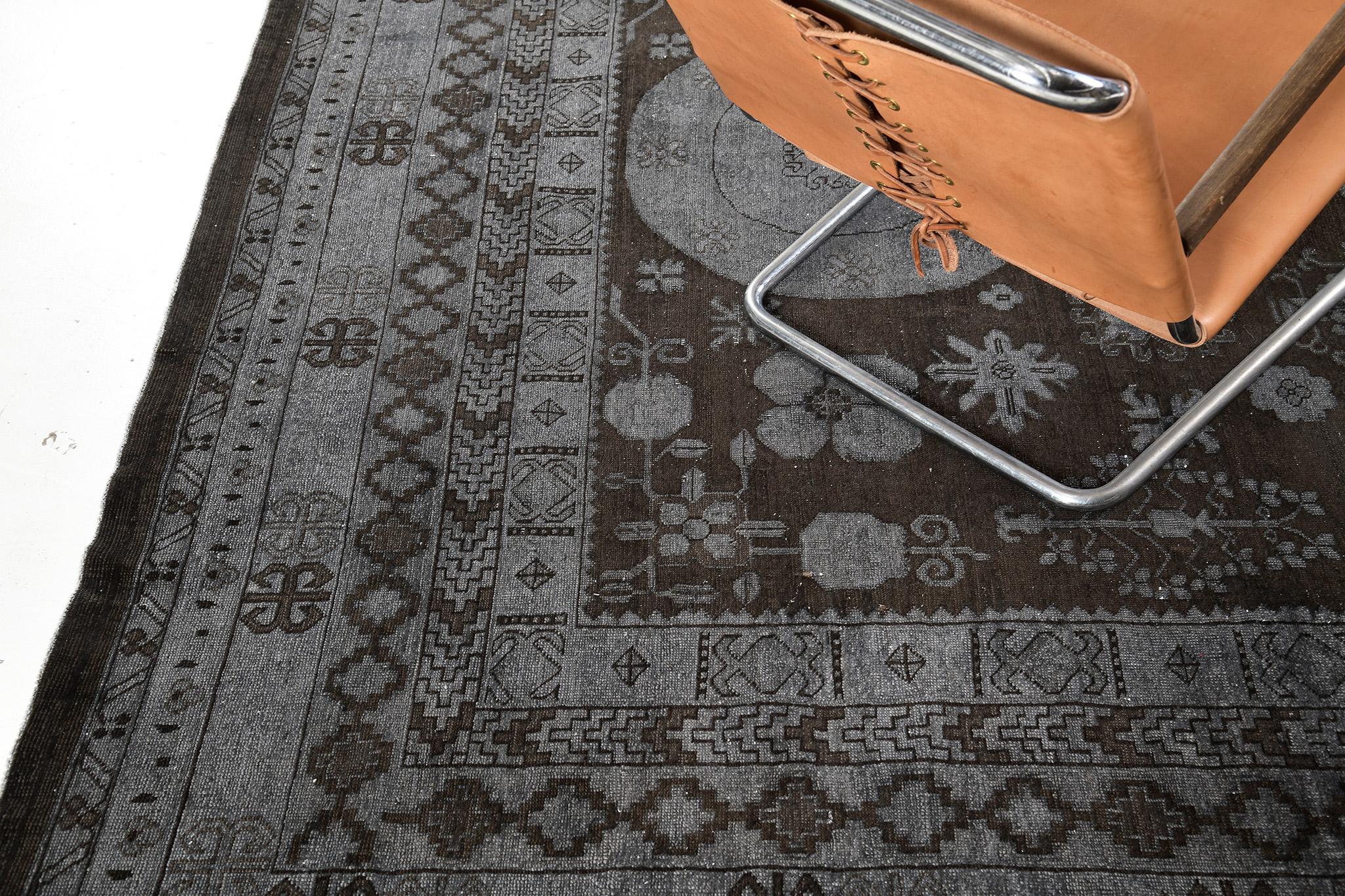 Mehraban Vintage- Rapture-Kollektion D5430 (Handgeknüpft) im Angebot