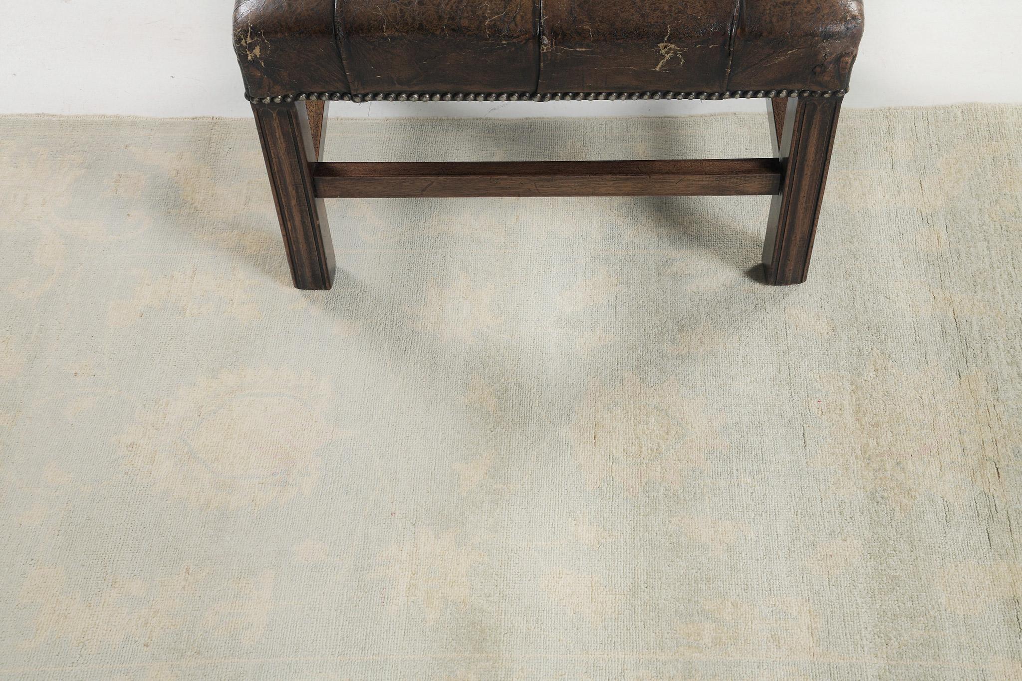XXI secolo e contemporaneo Mehraban Rugs collezione Rapture in stile vintage con design Oushak in vendita
