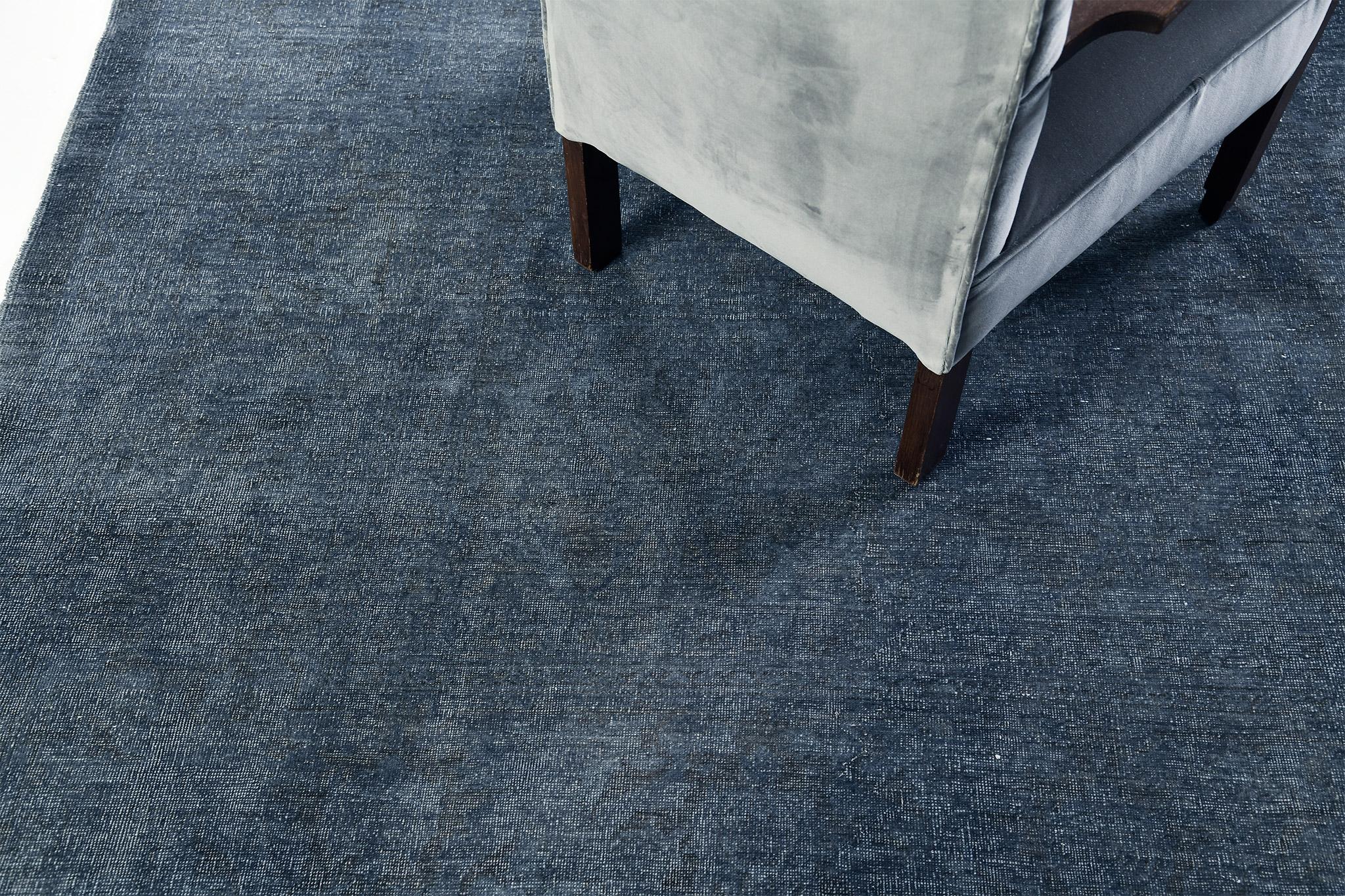 Overdyed Vintage Style Rapture Collection Rug In Excellent Condition For Sale In WEST HOLLYWOOD, CA