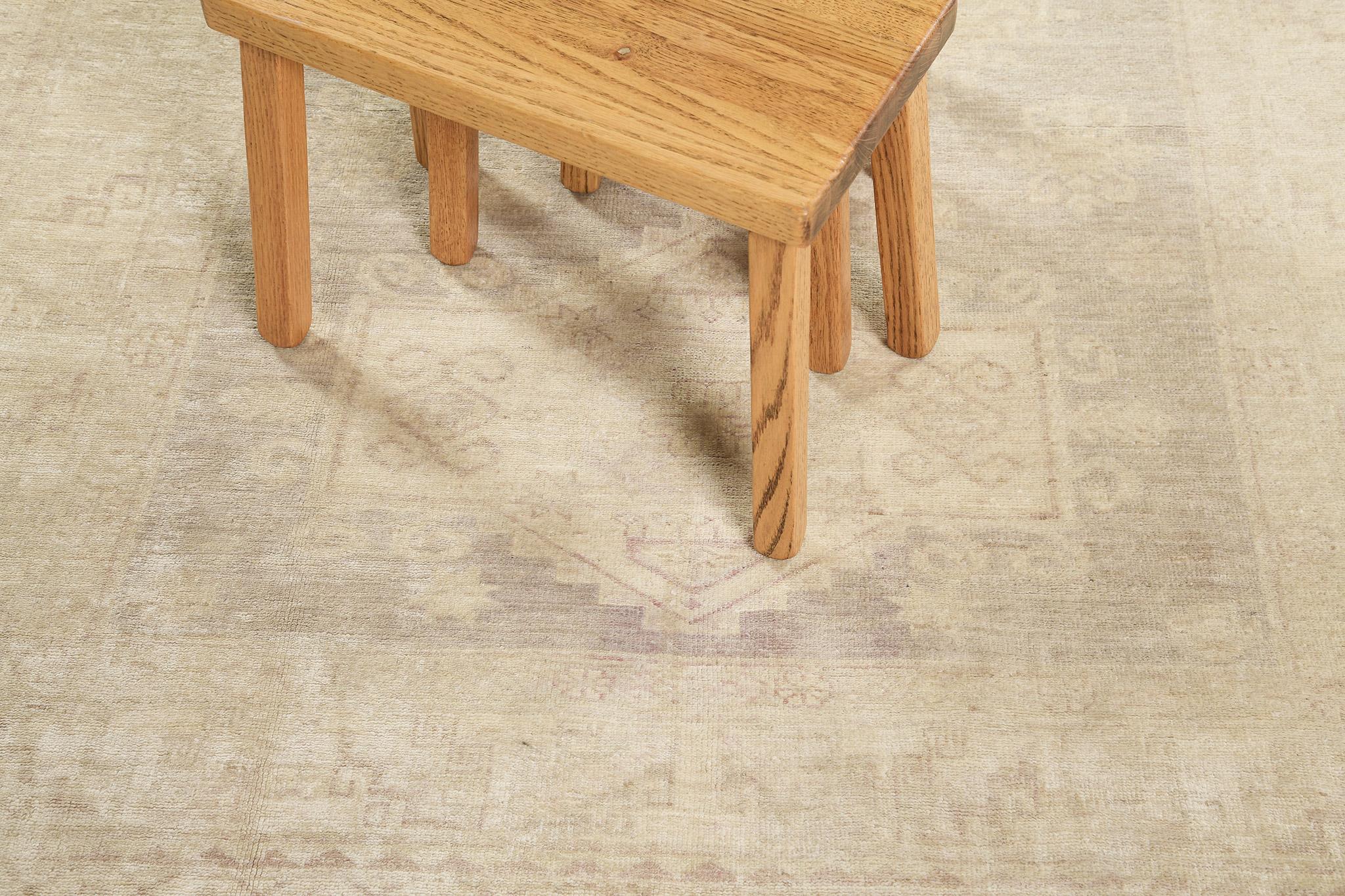 Mehraban Vintage Style Rapture Collection Sultanabad Design Rug For Sale 3