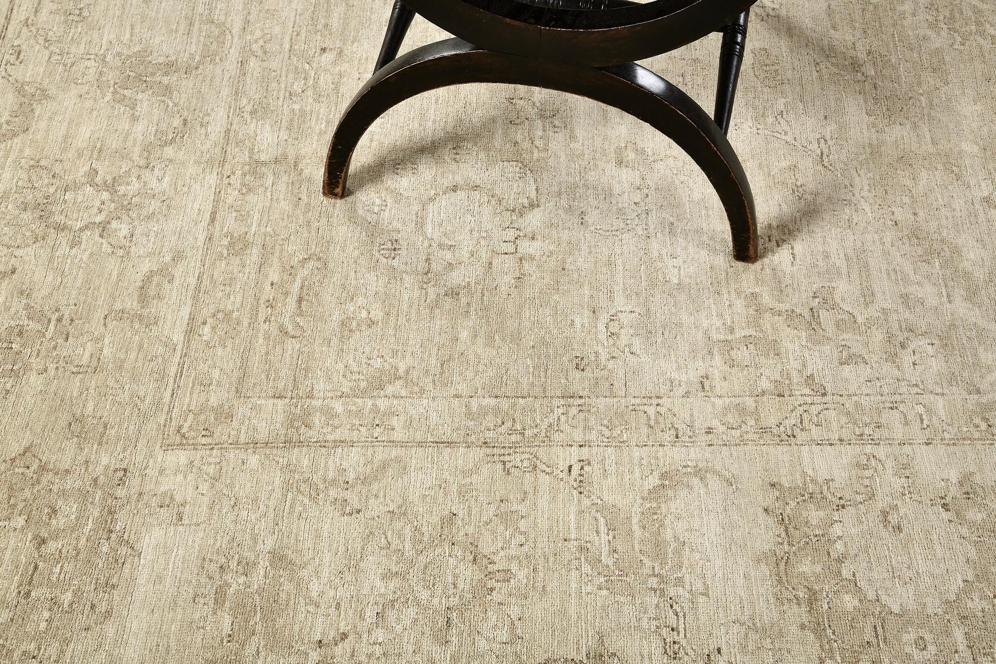 Afghan Tapis design Mehraban de la collection Rapture de Sultanabad de style vintage en vente
