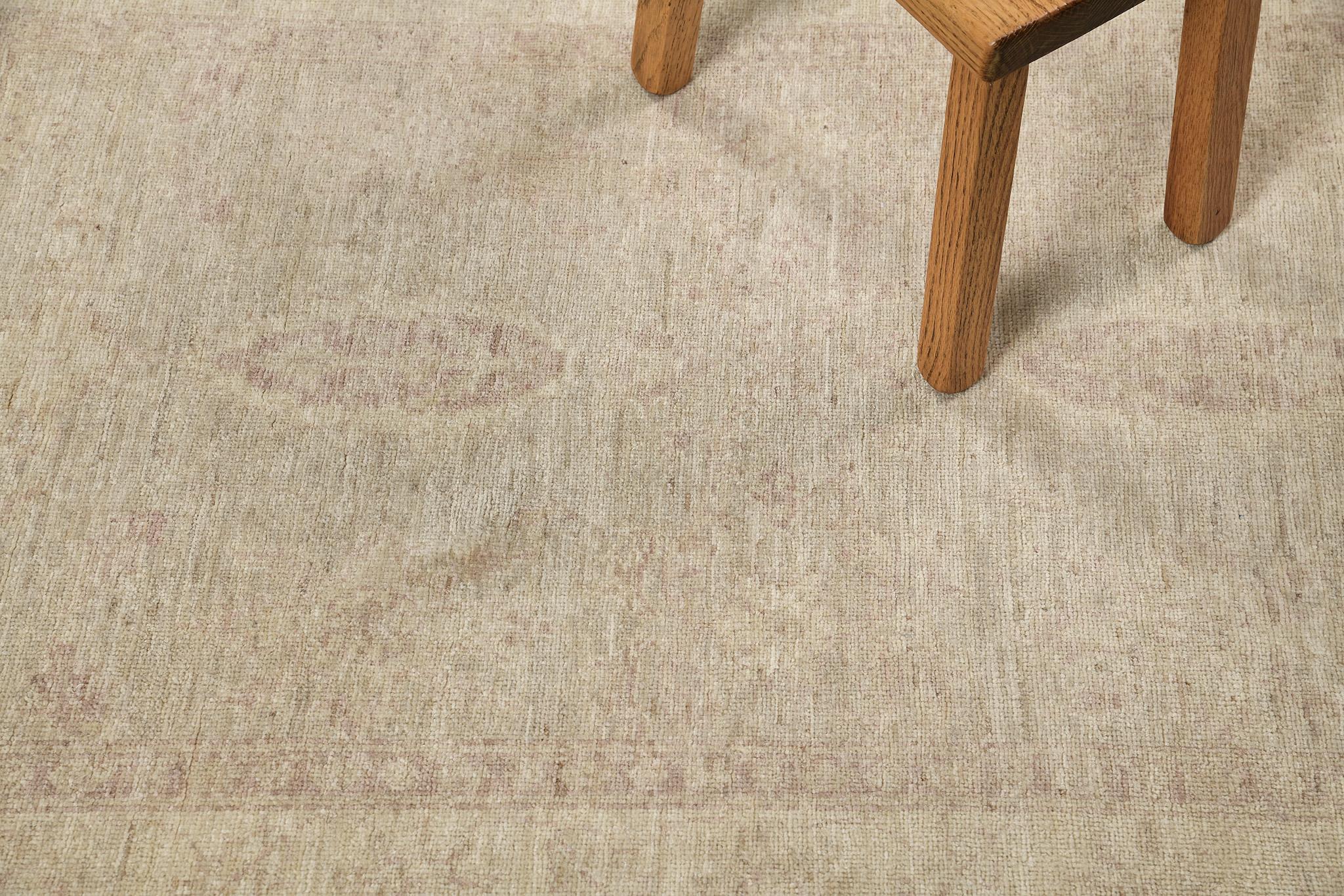 Pakistani Mehraban Vintage Style Rapture Collection Sultanabad Design Rug For Sale