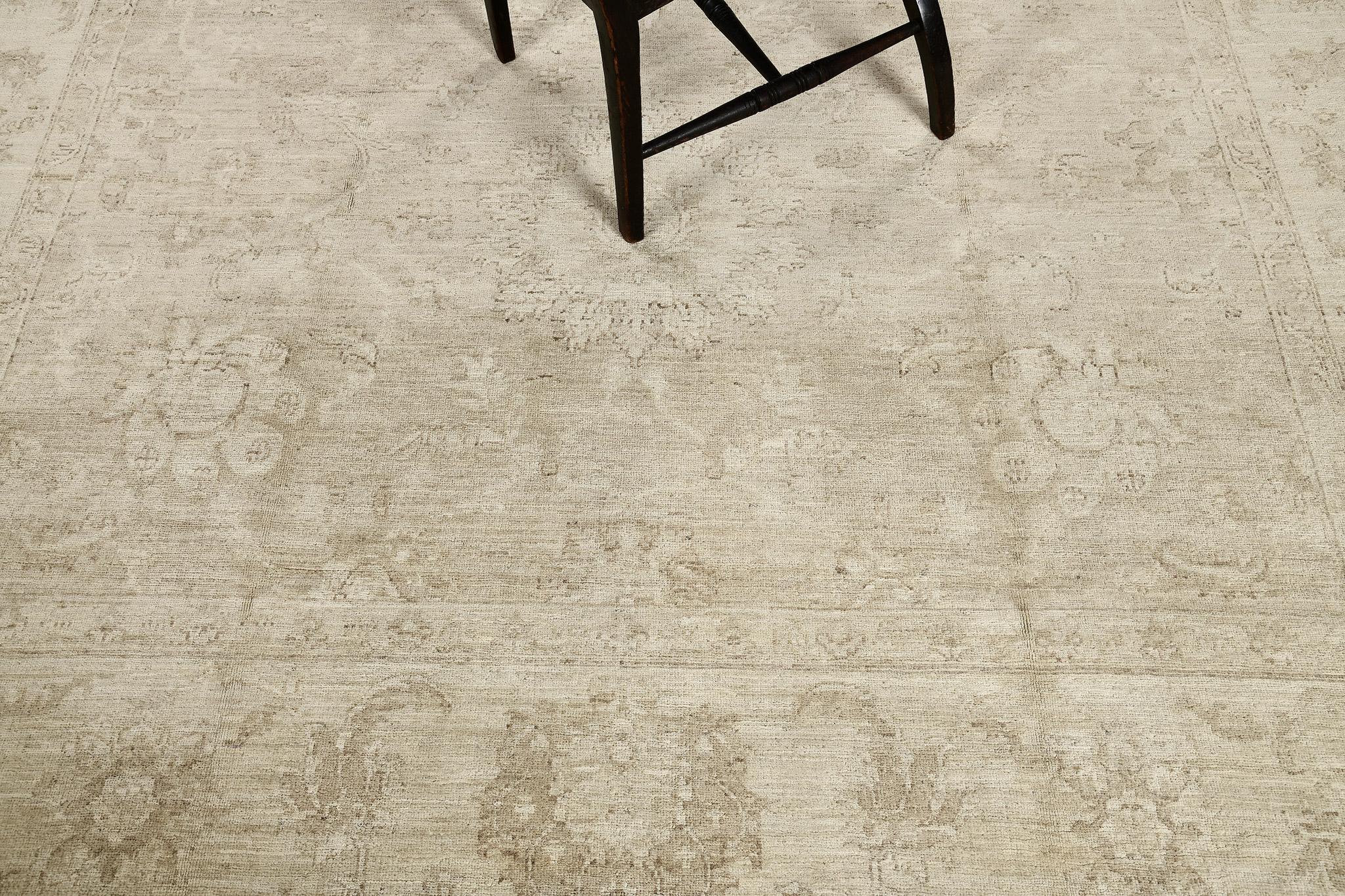 XXIe siècle et contemporain Tapis design Mehraban de la collection Rapture de Sultanabad de style vintage en vente