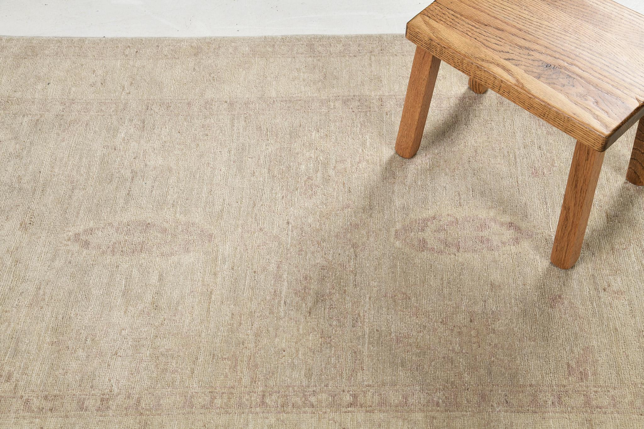 Wool Mehraban Vintage Style Rapture Collection Sultanabad Design Rug For Sale