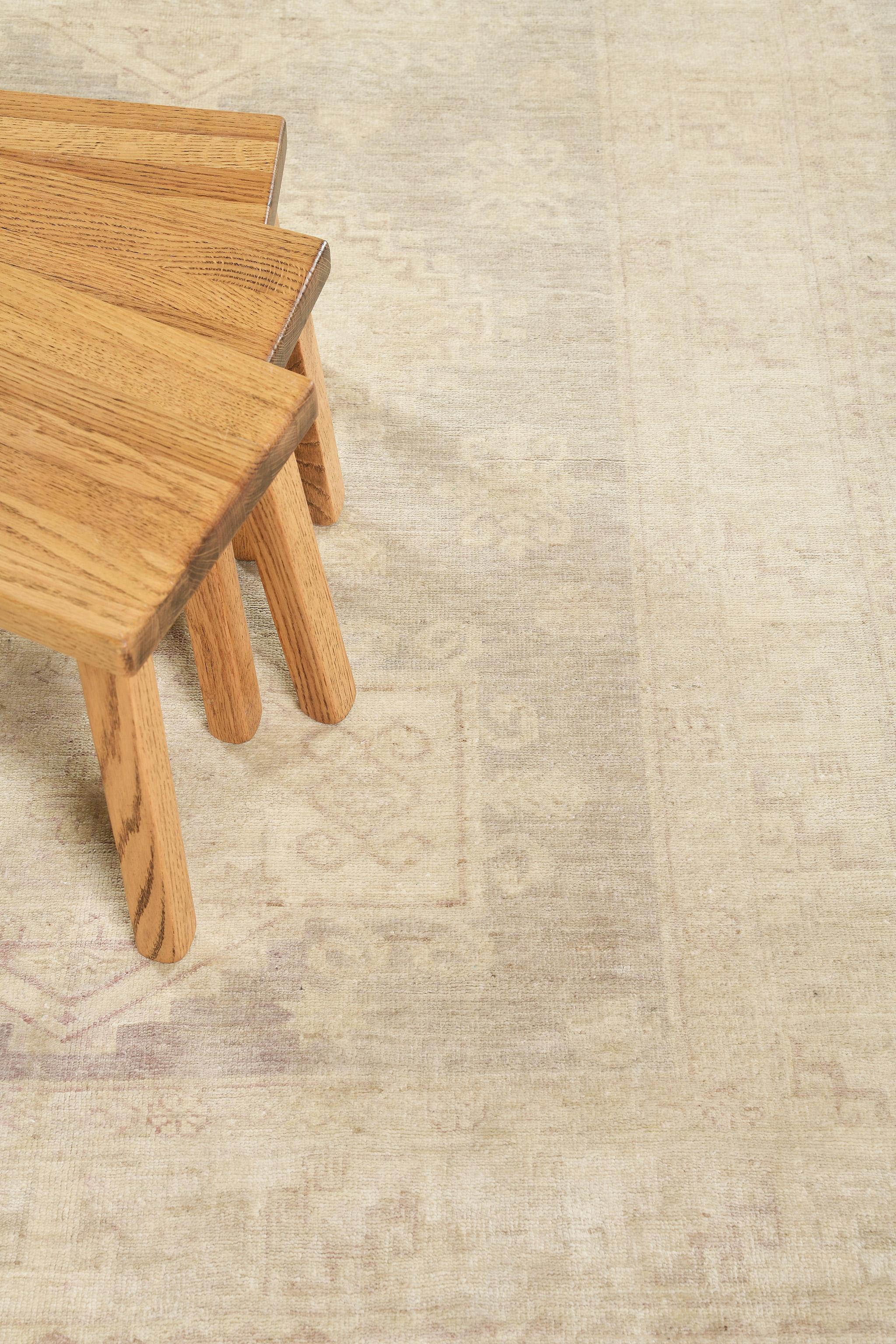 Mehraban Vintage Style Rapture Collection Sultanabad Design Rug For Sale 2