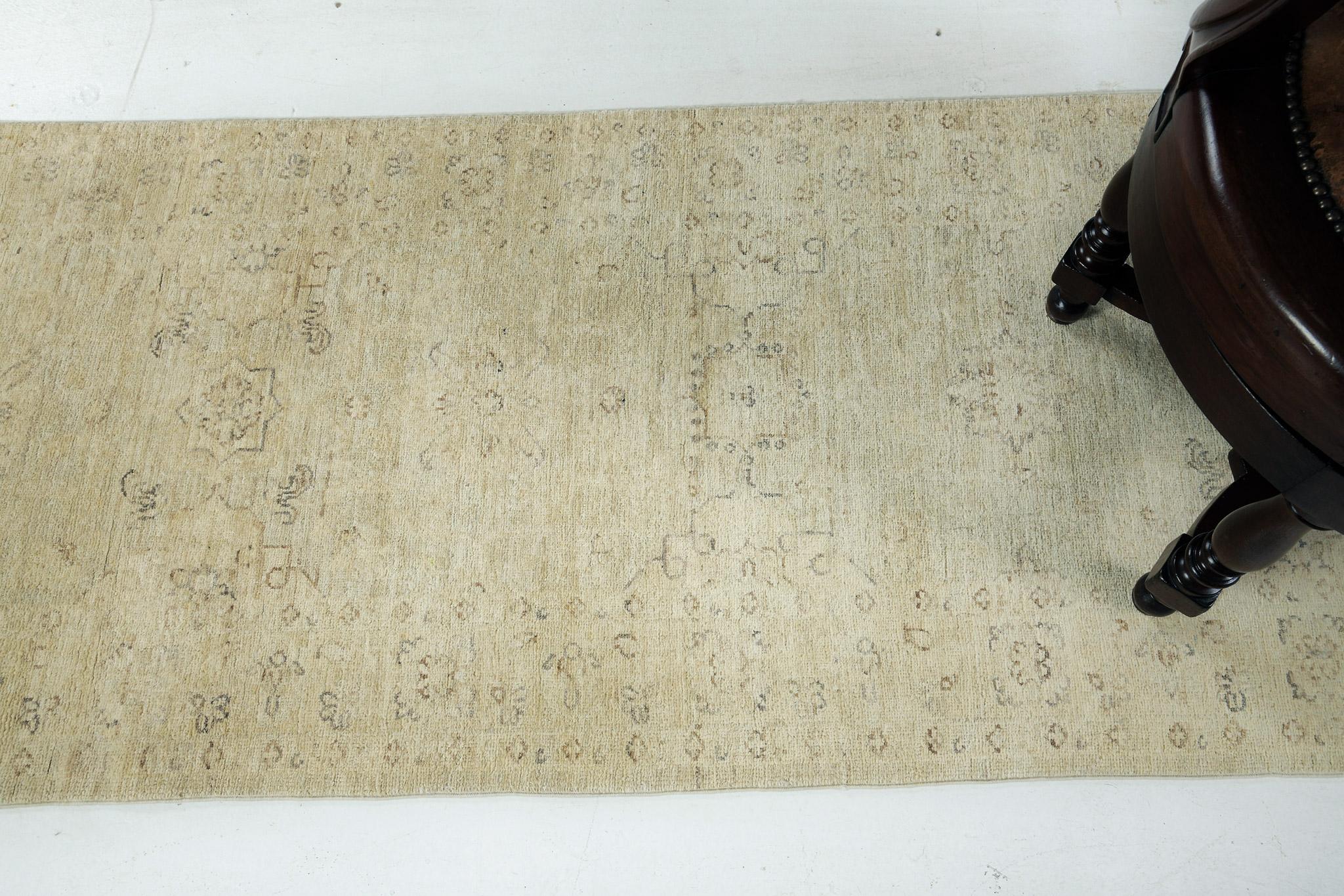 Afghan Tapis de couloir design Mehraban de la collection Rapture de Sultanabad de style vintage en vente