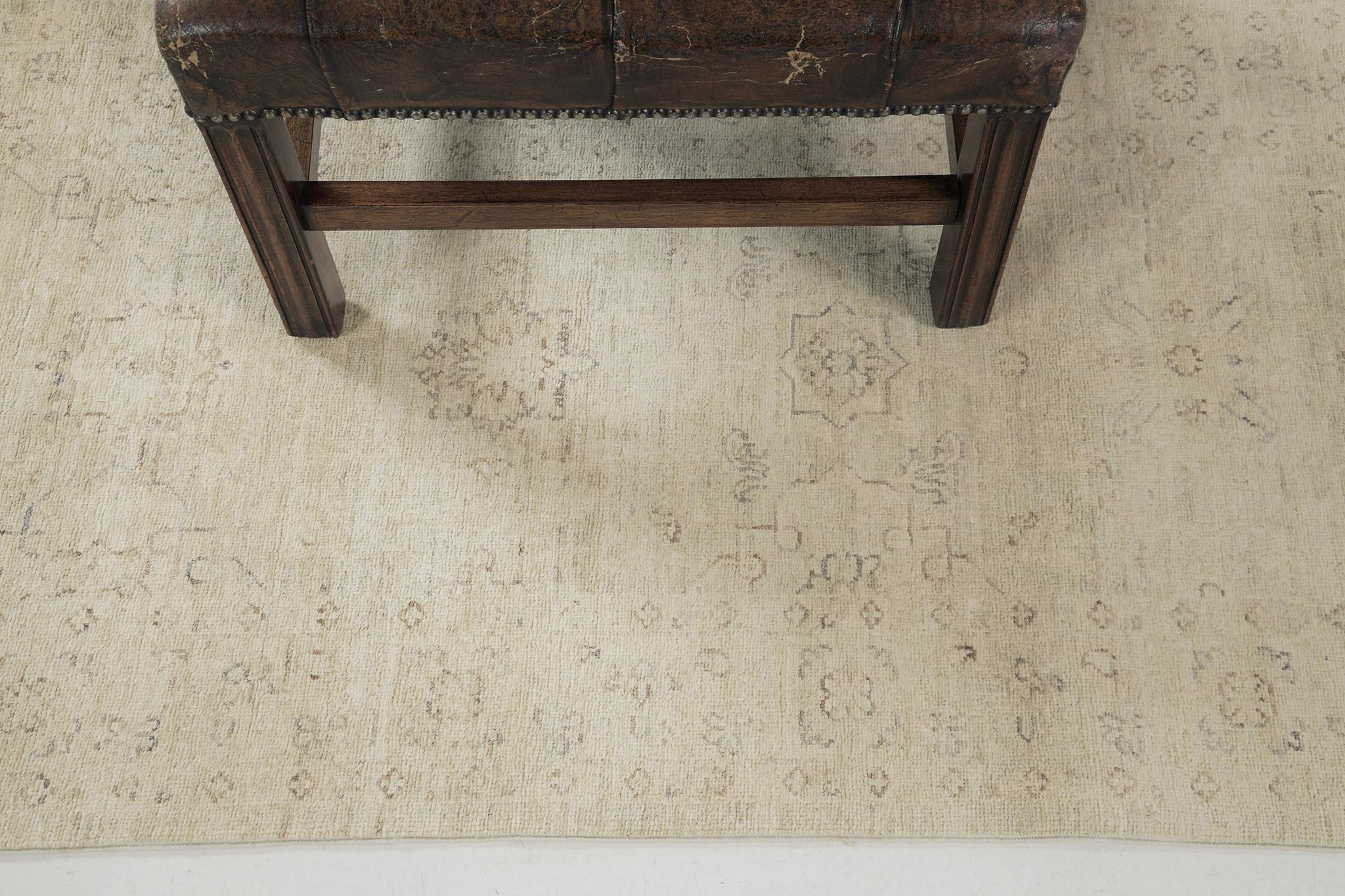 XXIe siècle et contemporain Tapis de couloir design Mehraban de la collection Rapture de Sultanabad de style vintage en vente