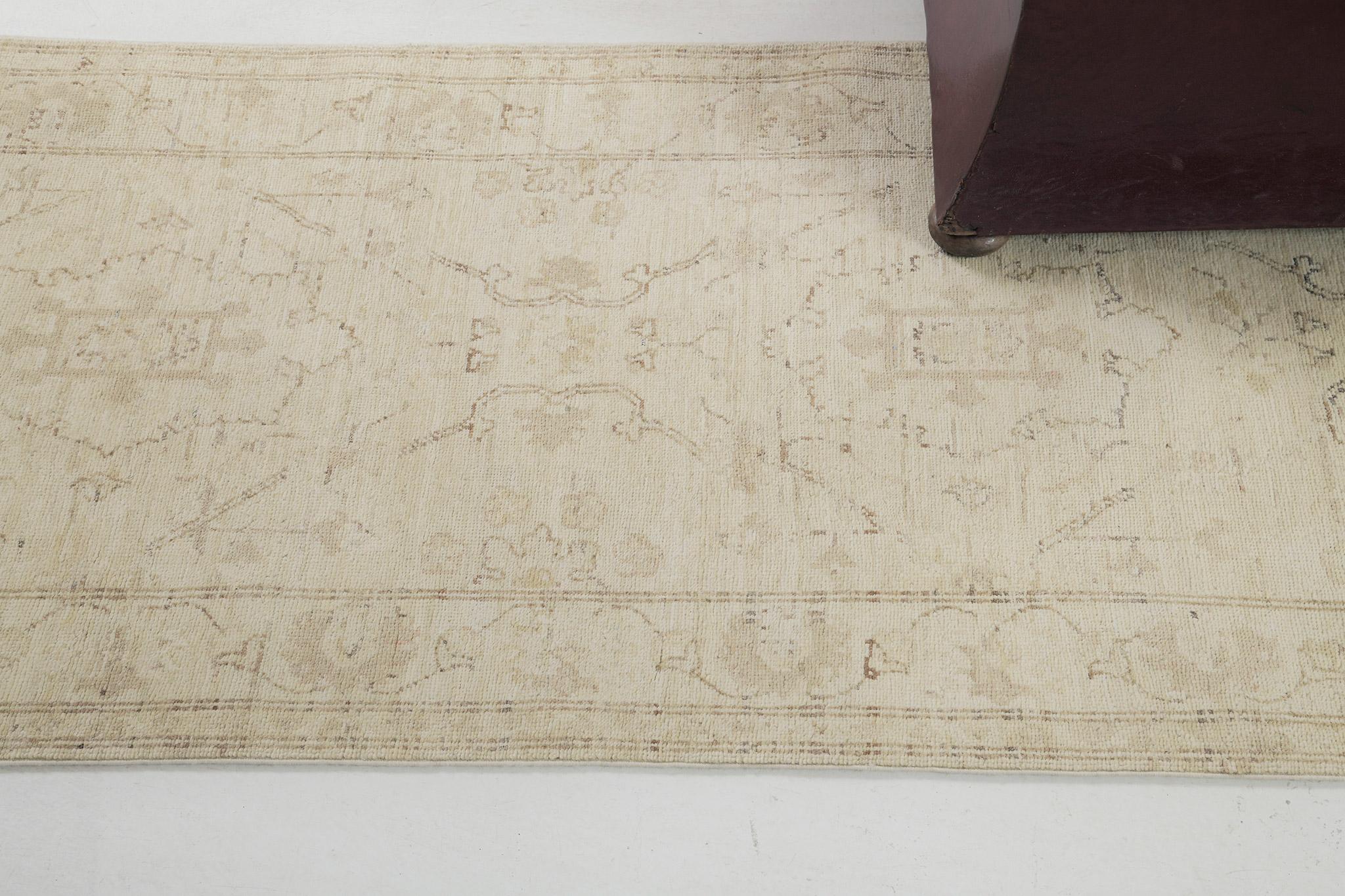 XXI secolo e contemporaneo Runner di design Sultanabad della collezione Rapture in stile vintage di Mehraban in vendita