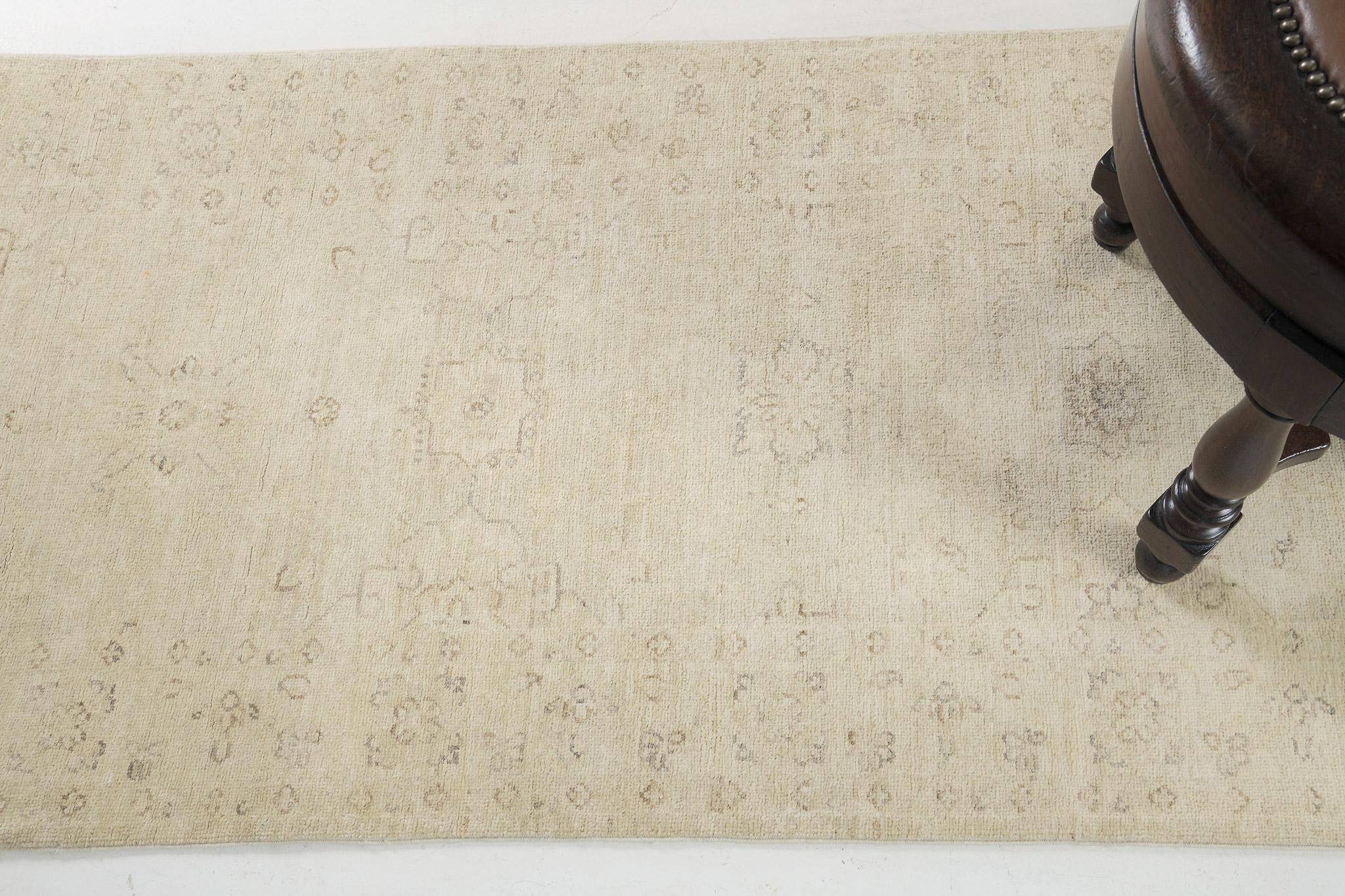 XXIe siècle et contemporain Tapis de couloir design Mehraban de la collection Rapture de Sultanabad de style vintage en vente