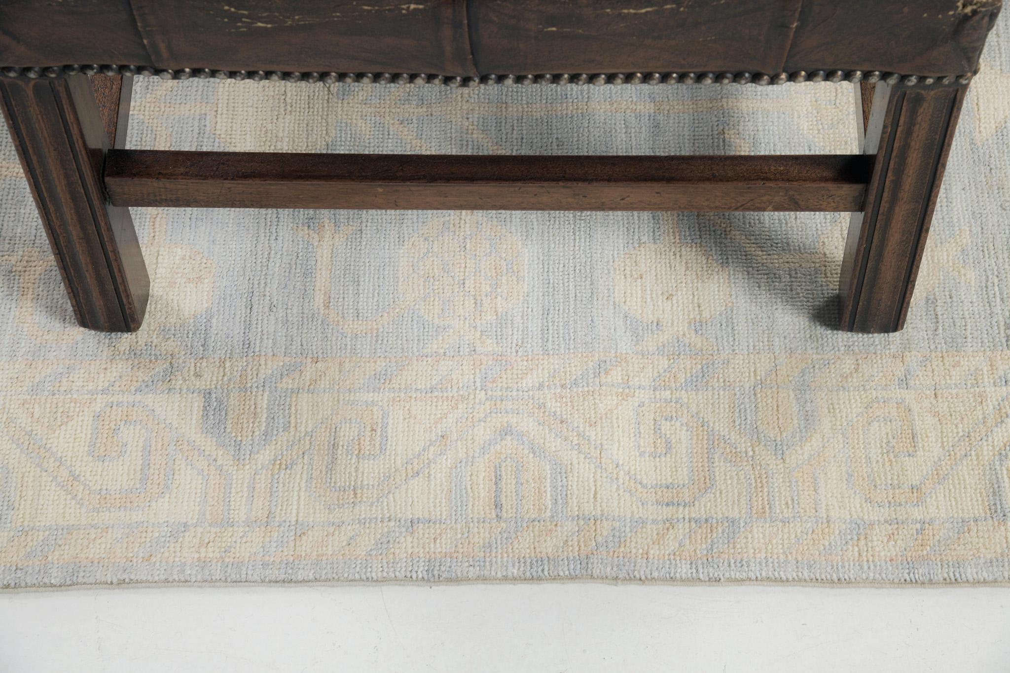 Mehraban Vintage-Teppich aus der Safira-Kollektion im Khotan-Design (Afghanisch) im Angebot