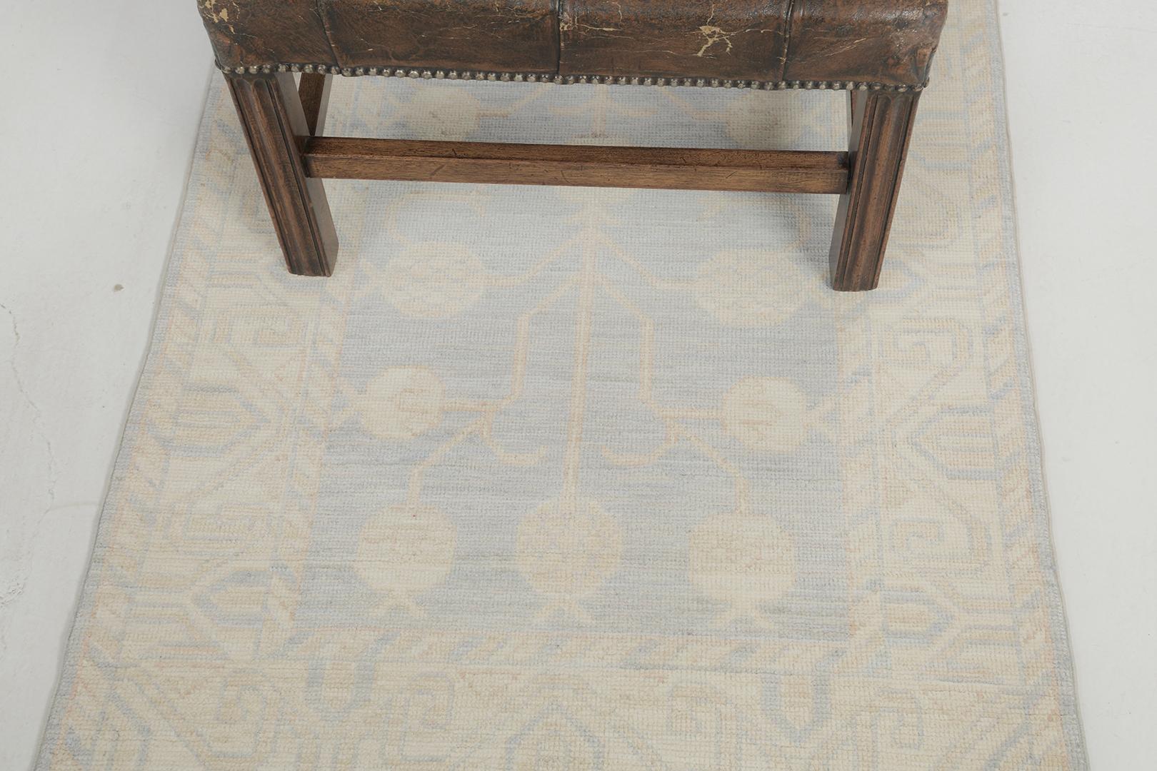 Mehraban Vintage-Teppich aus der Safira-Kollektion im Khotan-Design (Handgeknüpft) im Angebot