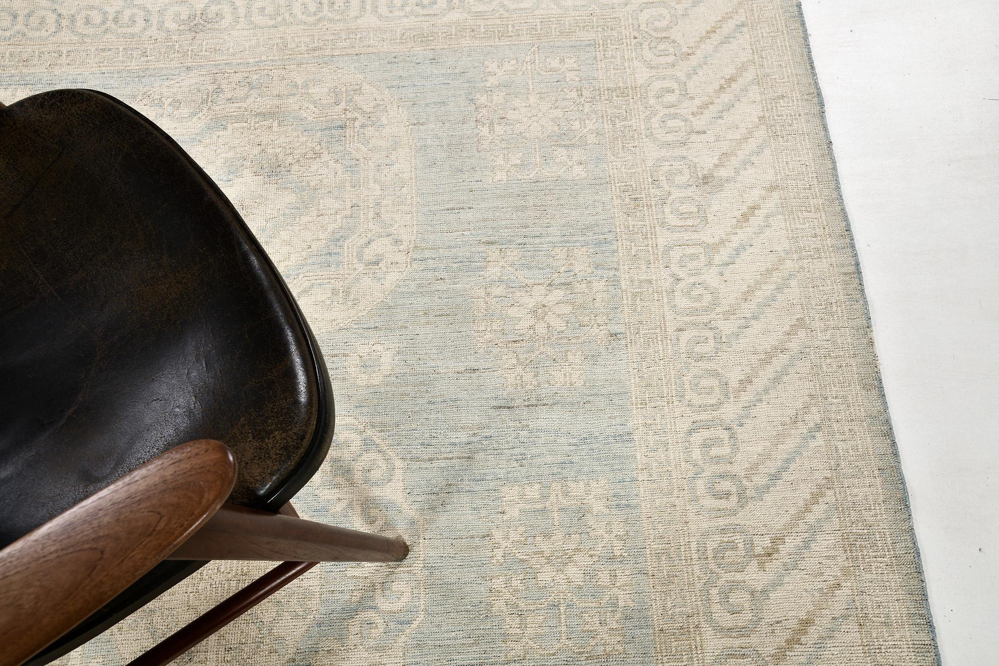 Mehraban Vintage-Teppich aus der Safira-Kollektion im Khotan-Design (Handgeknüpft) im Angebot