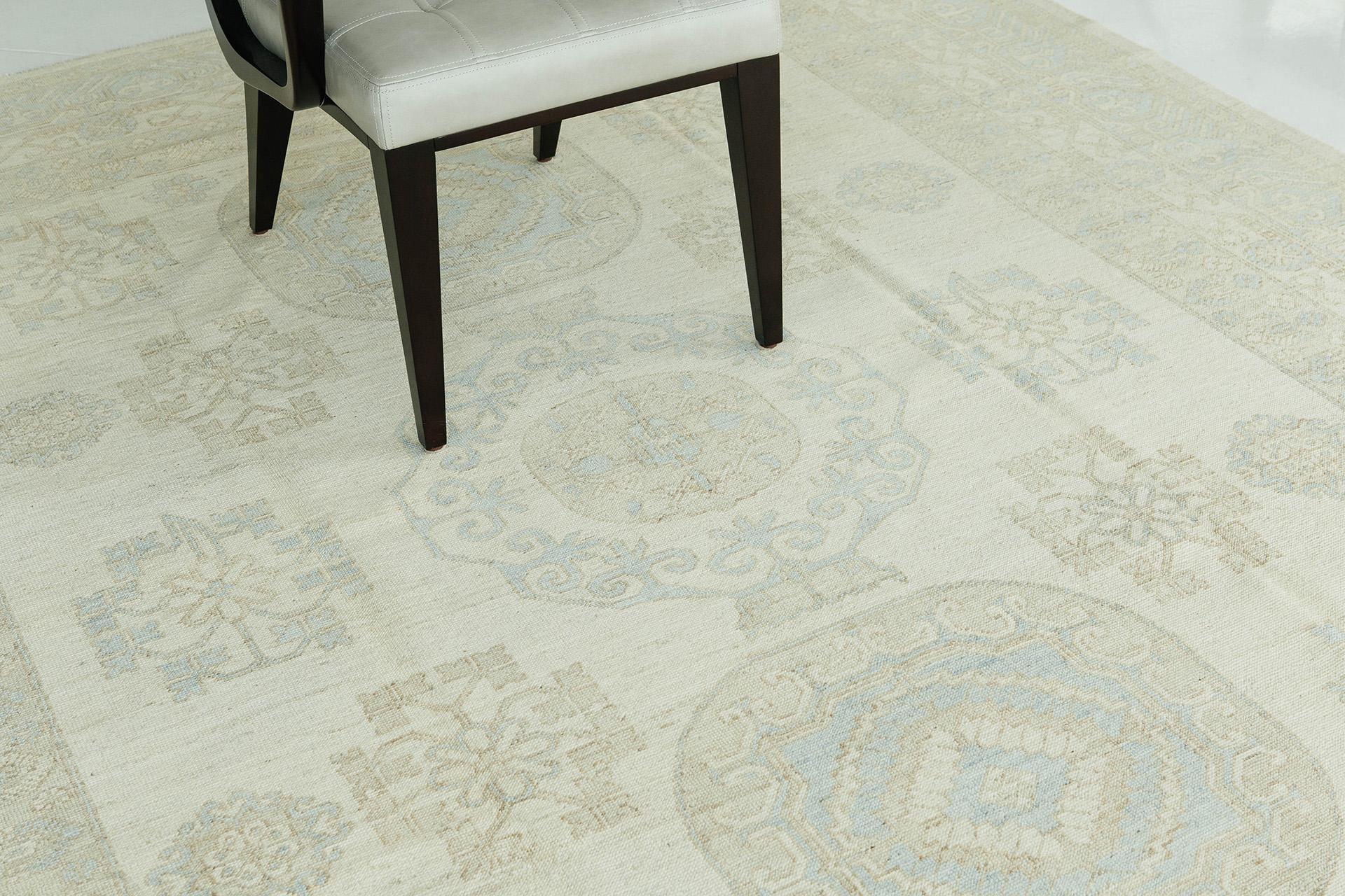 Mehraban Alfombra de Diseño Khotan Colección Safira Estilo Vintage Lana en venta