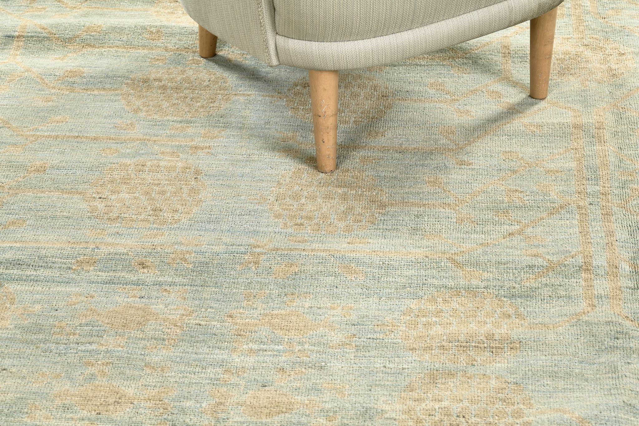 Mehraban Vintage-Teppich aus der Safira-Kollektion im Stil des Khotan-Revival im Angebot 1
