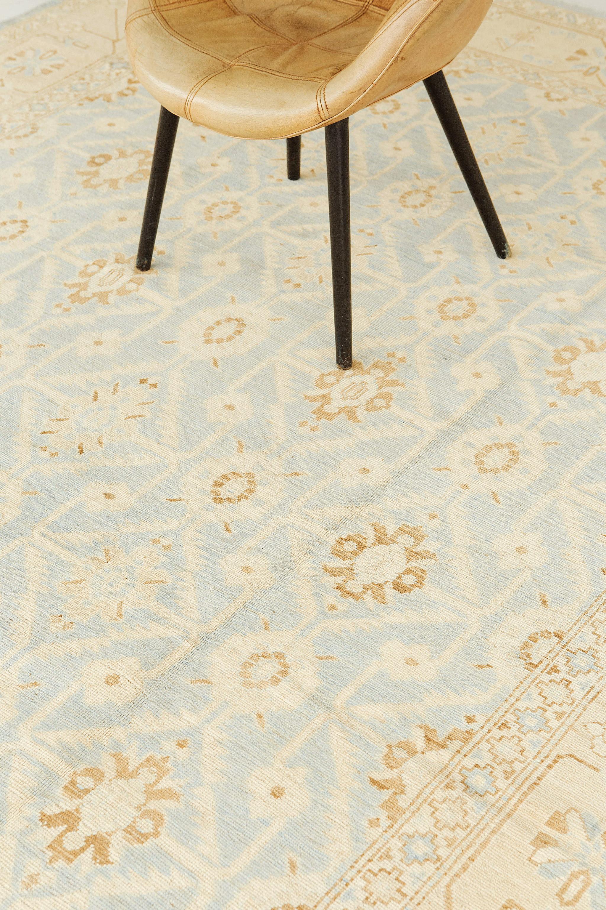 Mehraban Vintage-Teppich der Safira-Kollektion Oushak-Design (Pakistanisch) im Angebot