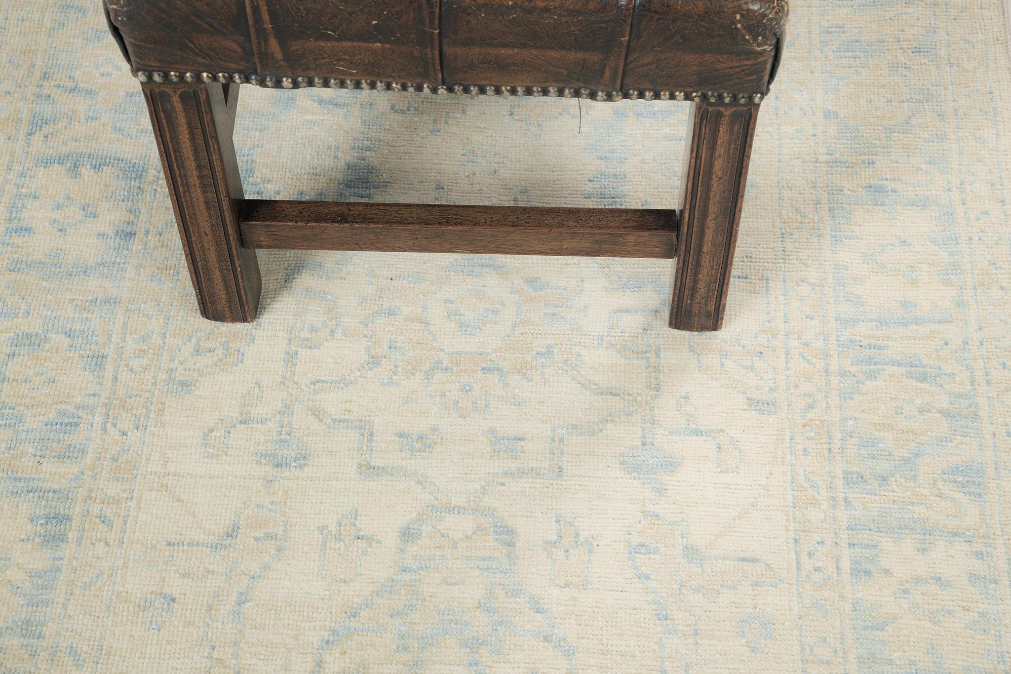 Wool Mehraban Vintage Style Safira Collection Runner D5628 For Sale