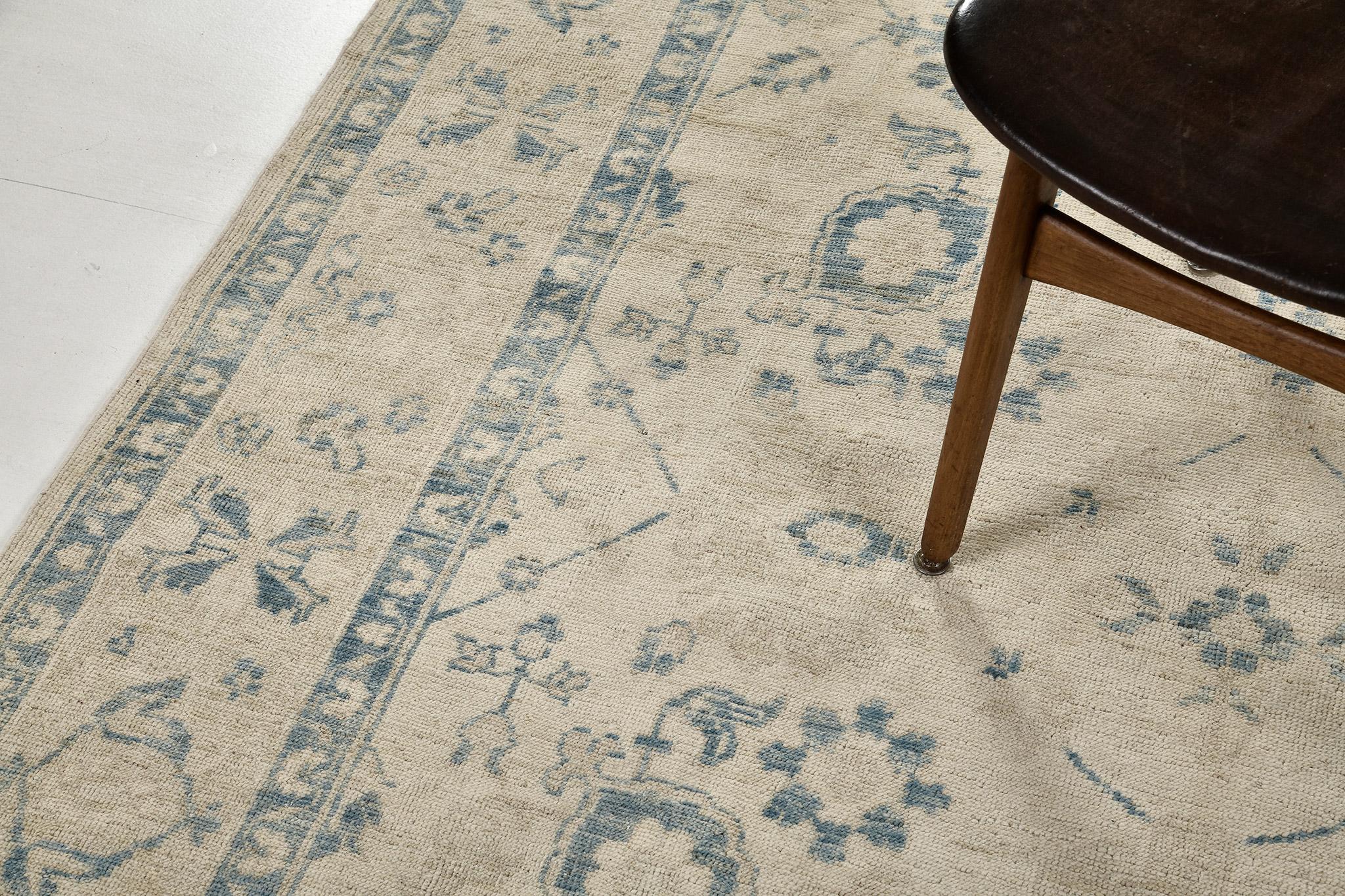 XXIe siècle et contemporain Mehraban - Tapis de couloir vintage de la collection Safira en vente